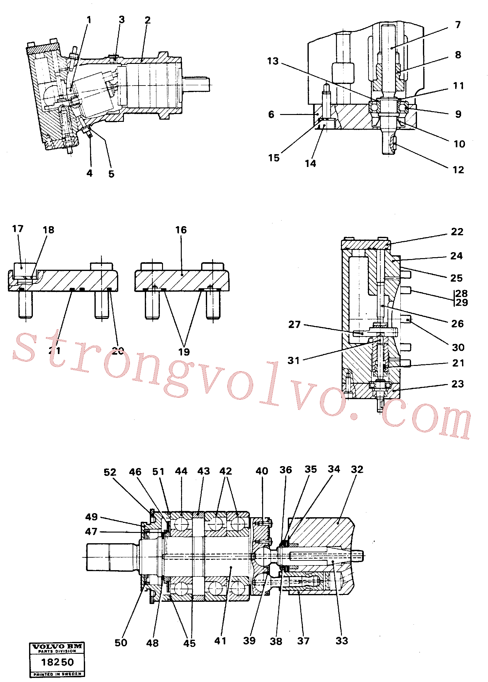 RM96711148 Volvo Bomba hidráulica(18250 Montagem)