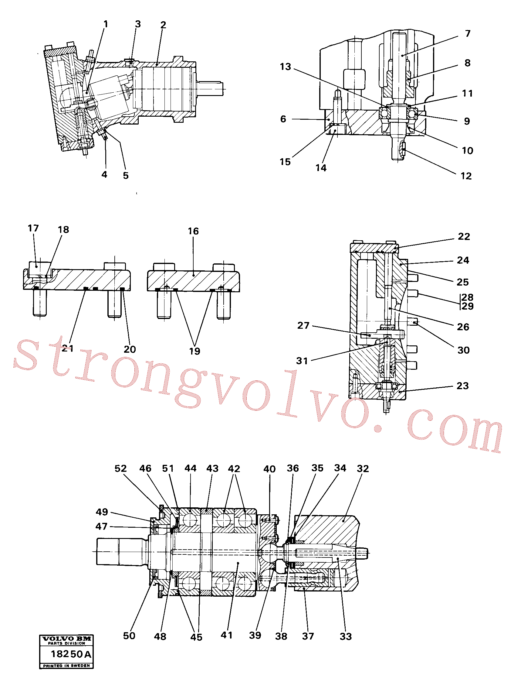 RM96711148 Volvo Bomba hidráulica(18250A Montagem)