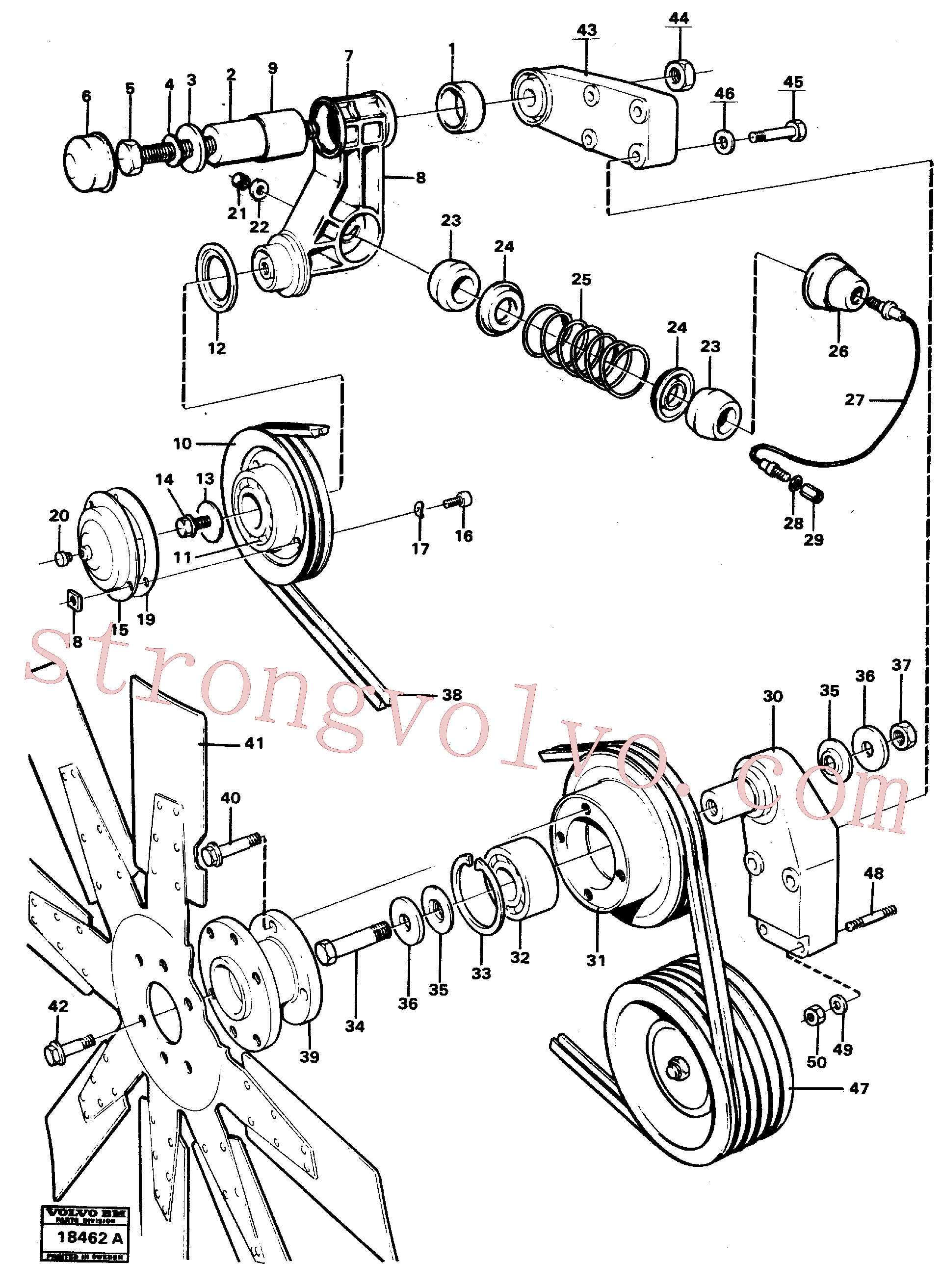 VOE11030642 Volvo Transmissão por correias(18462A Montagem)