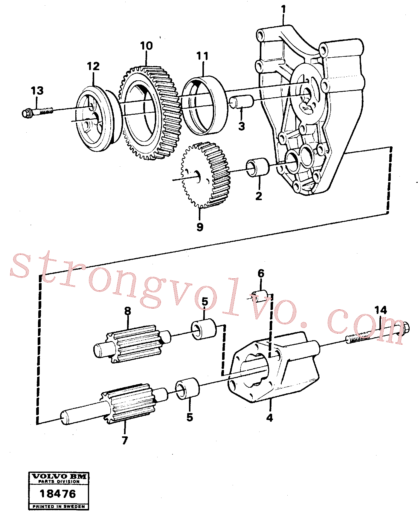 VOE965218 Volvo Bomba de óleo(18476 Montagem)