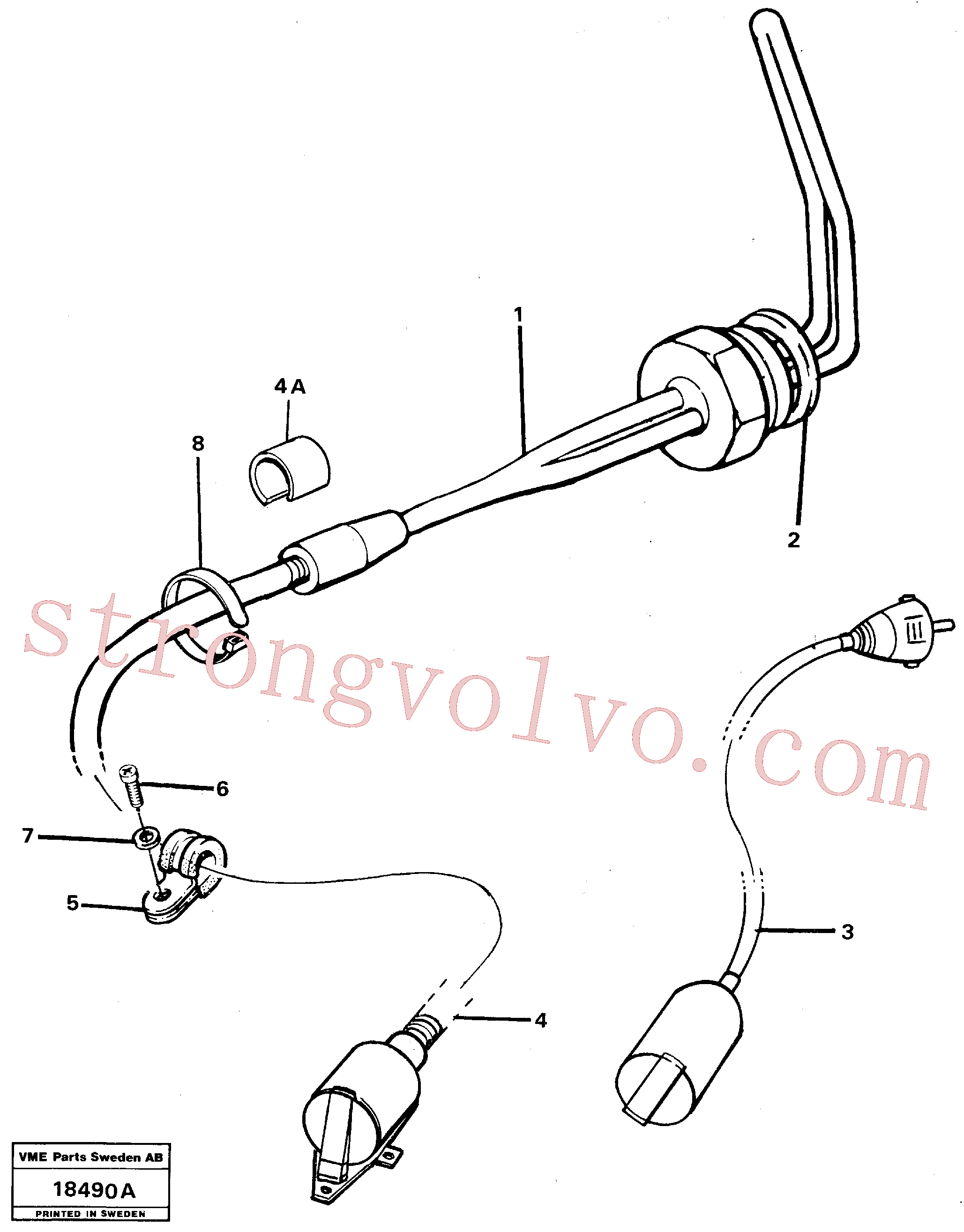 VOE4881752 Volvo Aquecedor do motor(18490A Montagem)