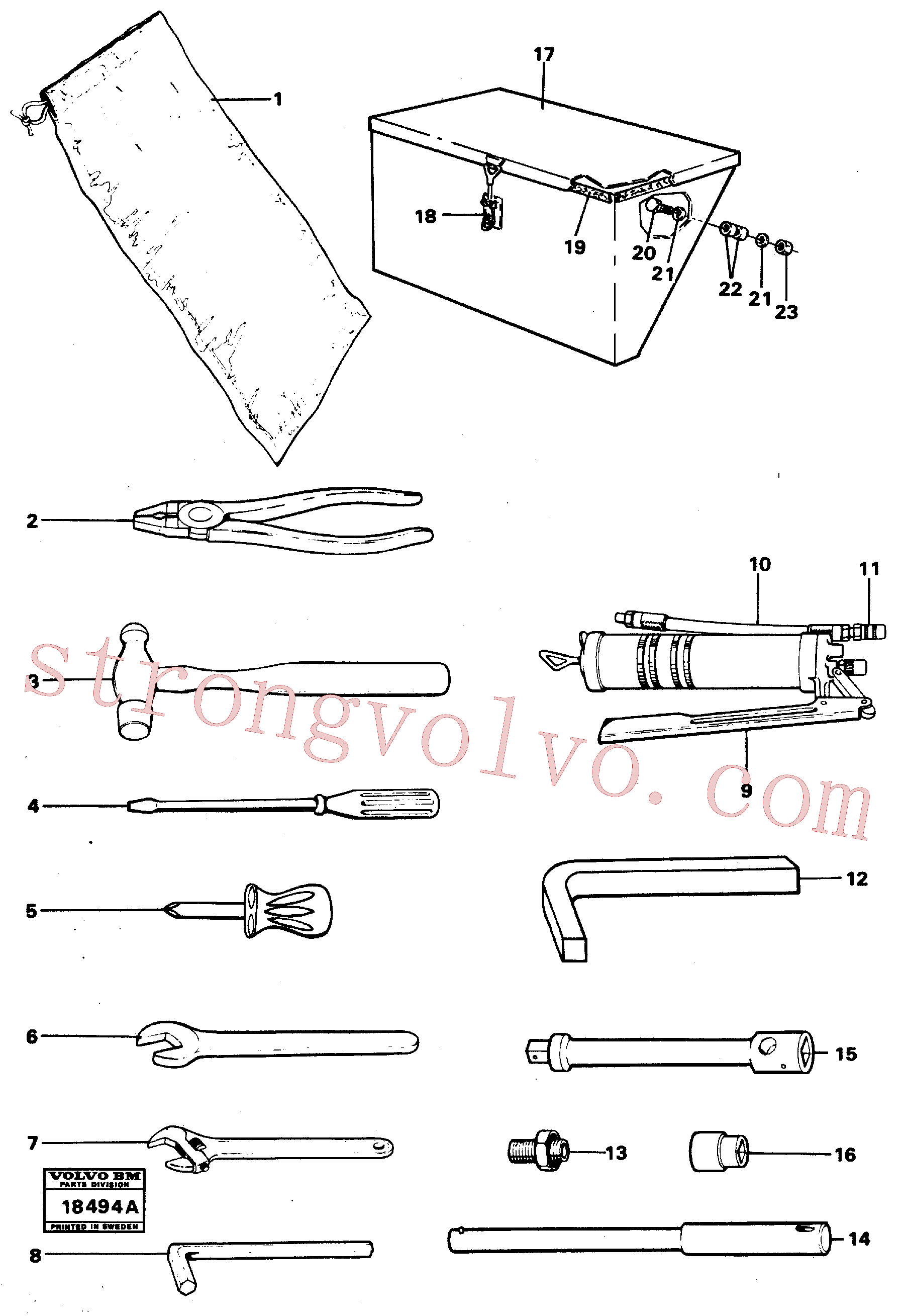 VOE6612169 Volvo Ferramentas(18494A Montagem)