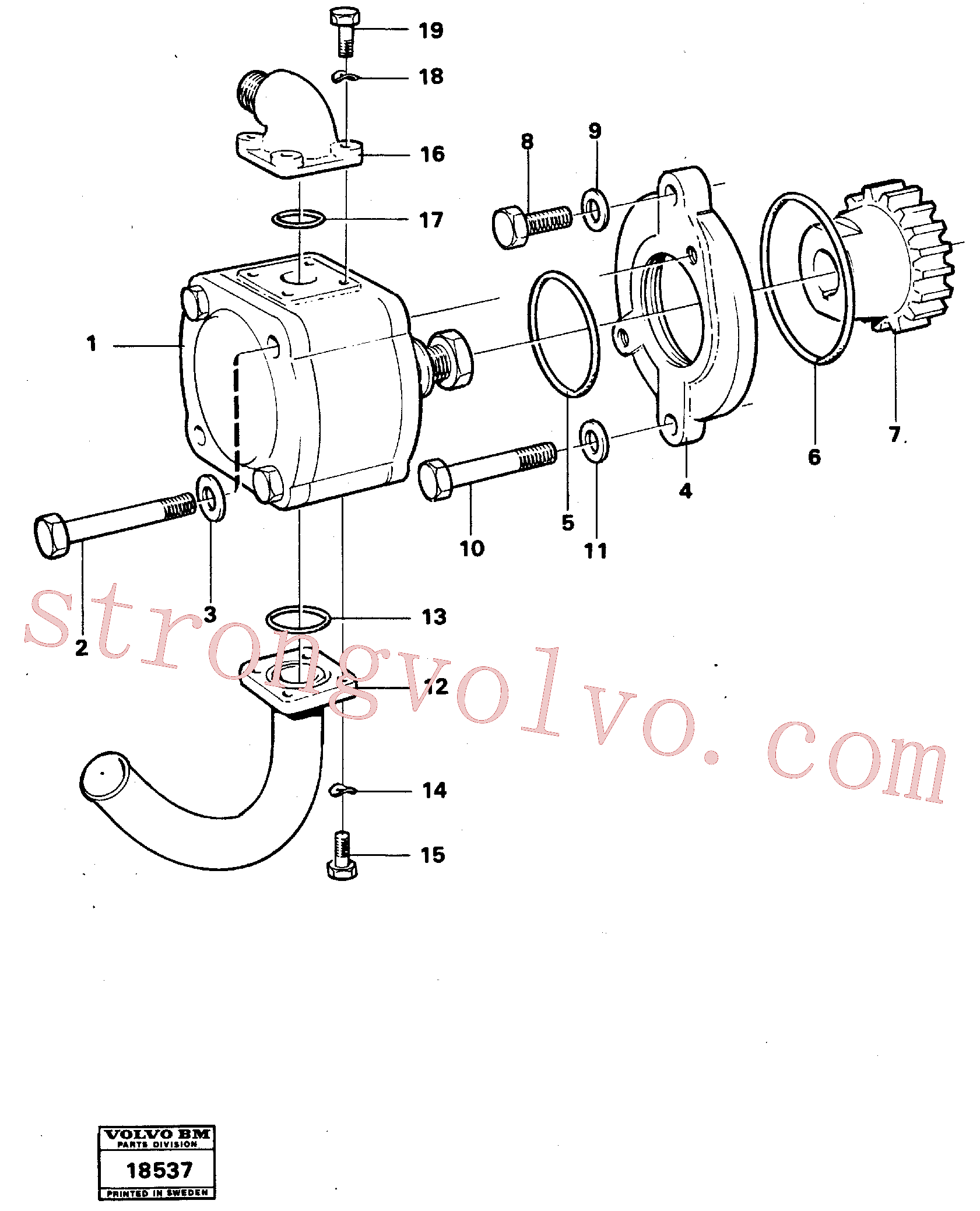 VOE967344 Volvo Bomba com acessórios(18537 Montagem)