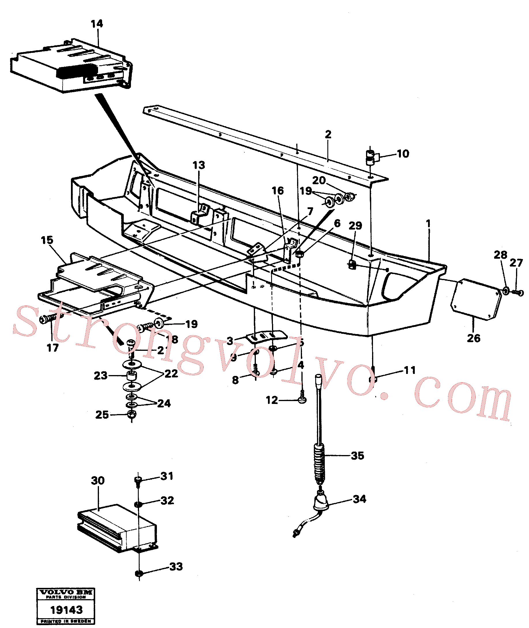 Volvo Montagem VOE930416 Anel espaçador Acessórios