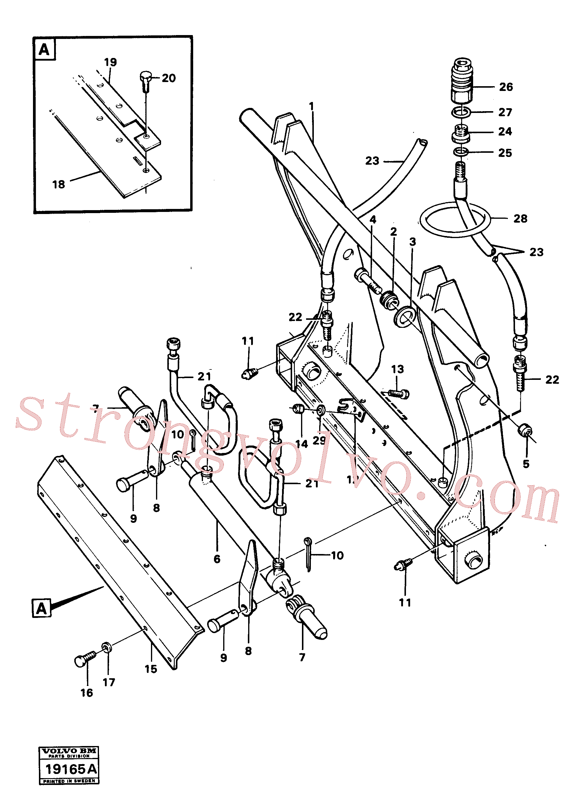 China Made VOE13964907 Pino do garfo Volvo Acessórios para escavadeira