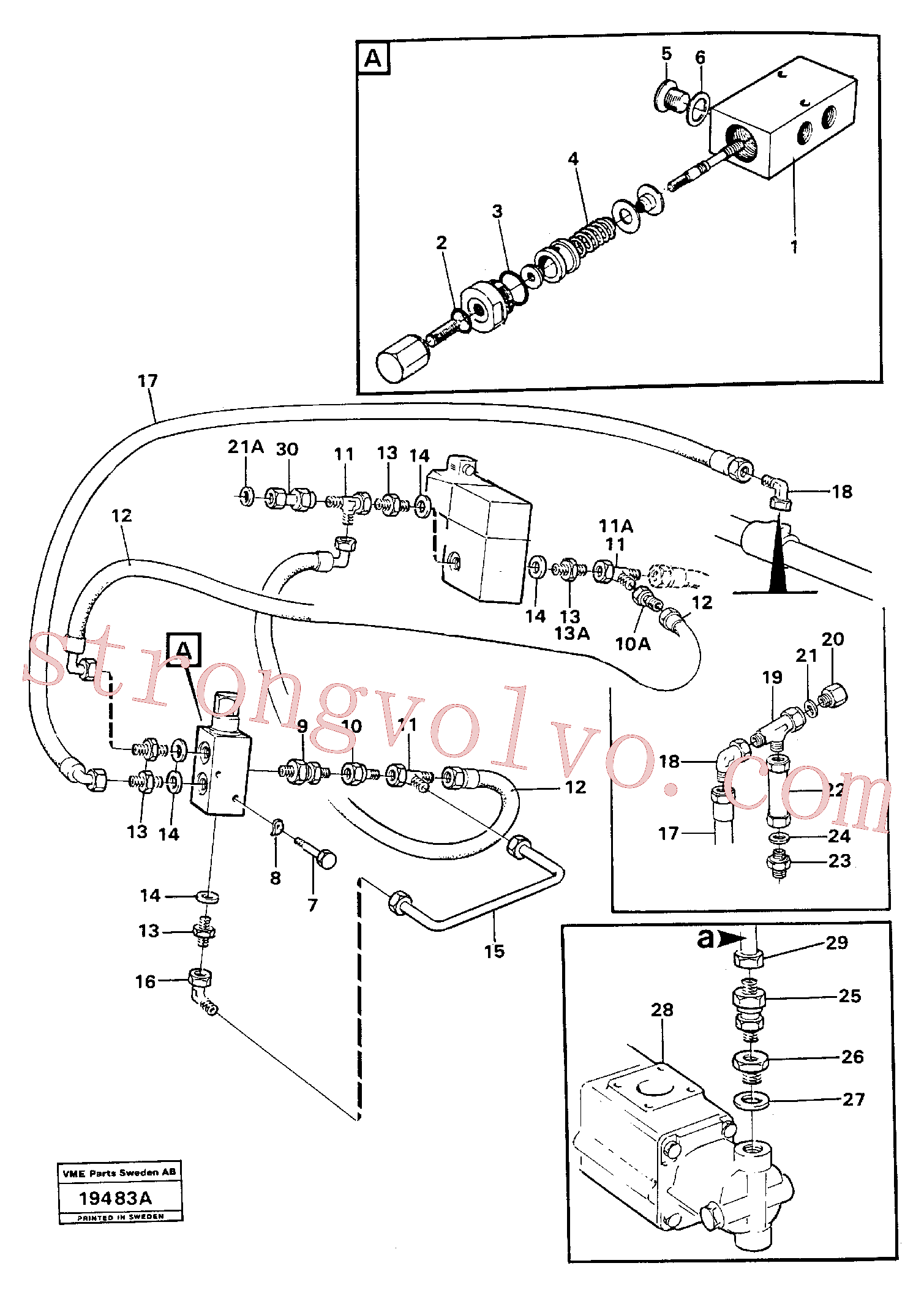 Volvo Montagem VOE931873 Mangueira completa Acessórios