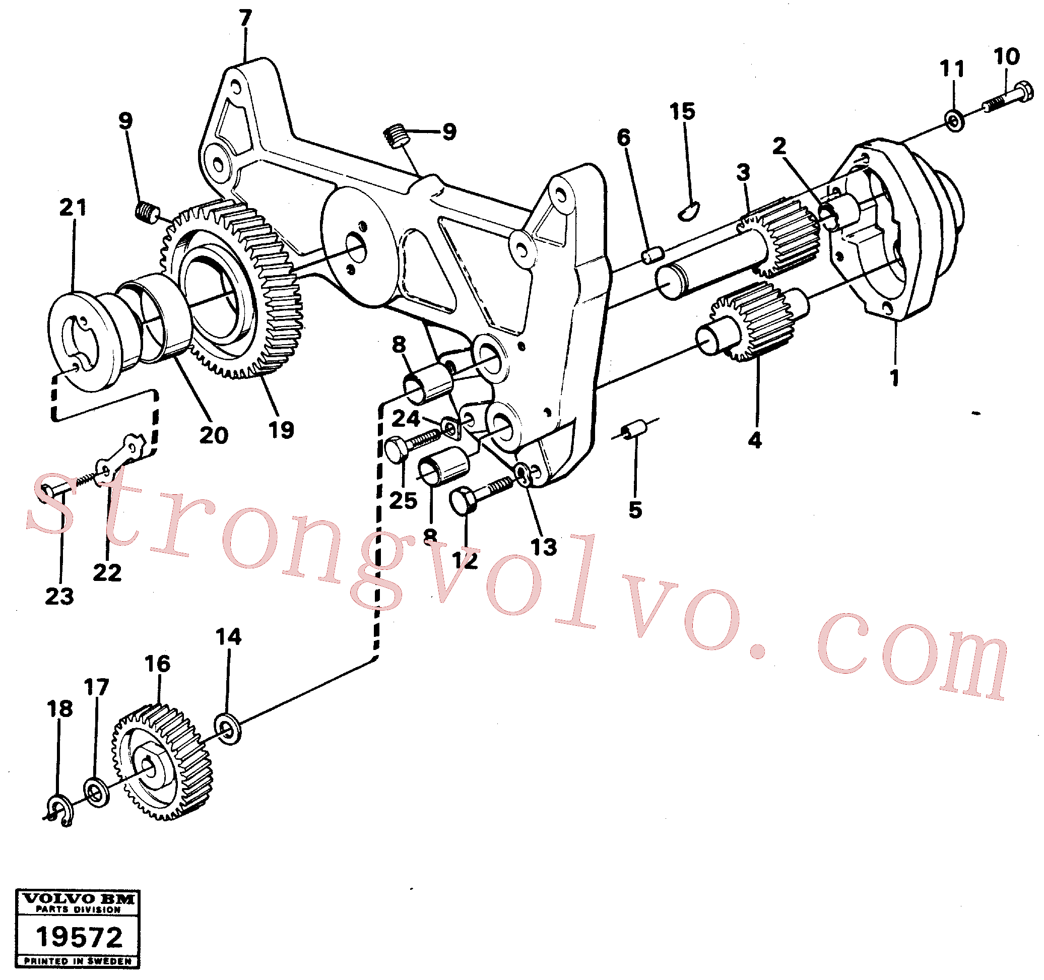 VOE940161 Volvo Bomba de óleo(19572 Montagem)