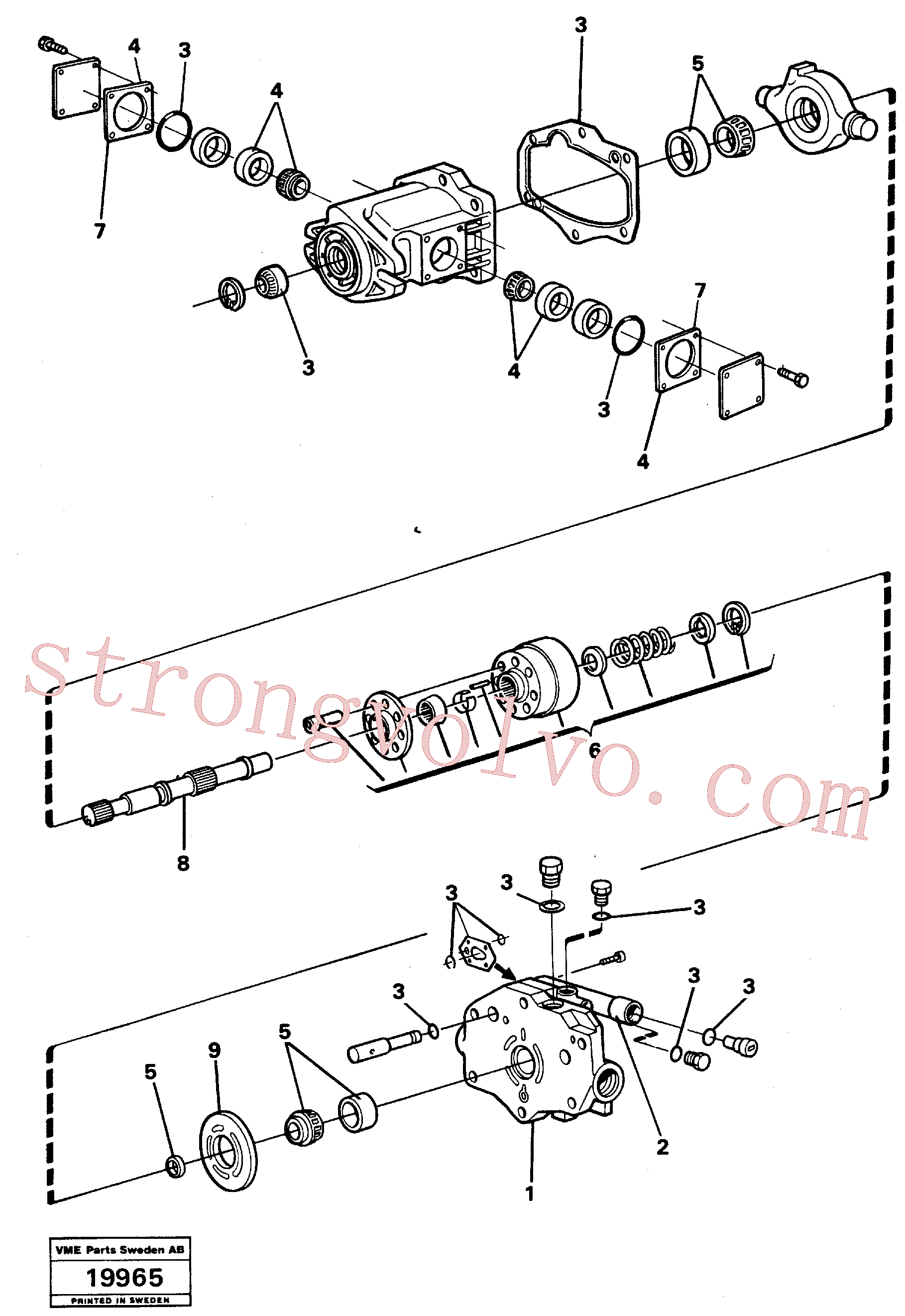 VOE11710583 Volvo Bomba hidráulica(19965 Montagem)