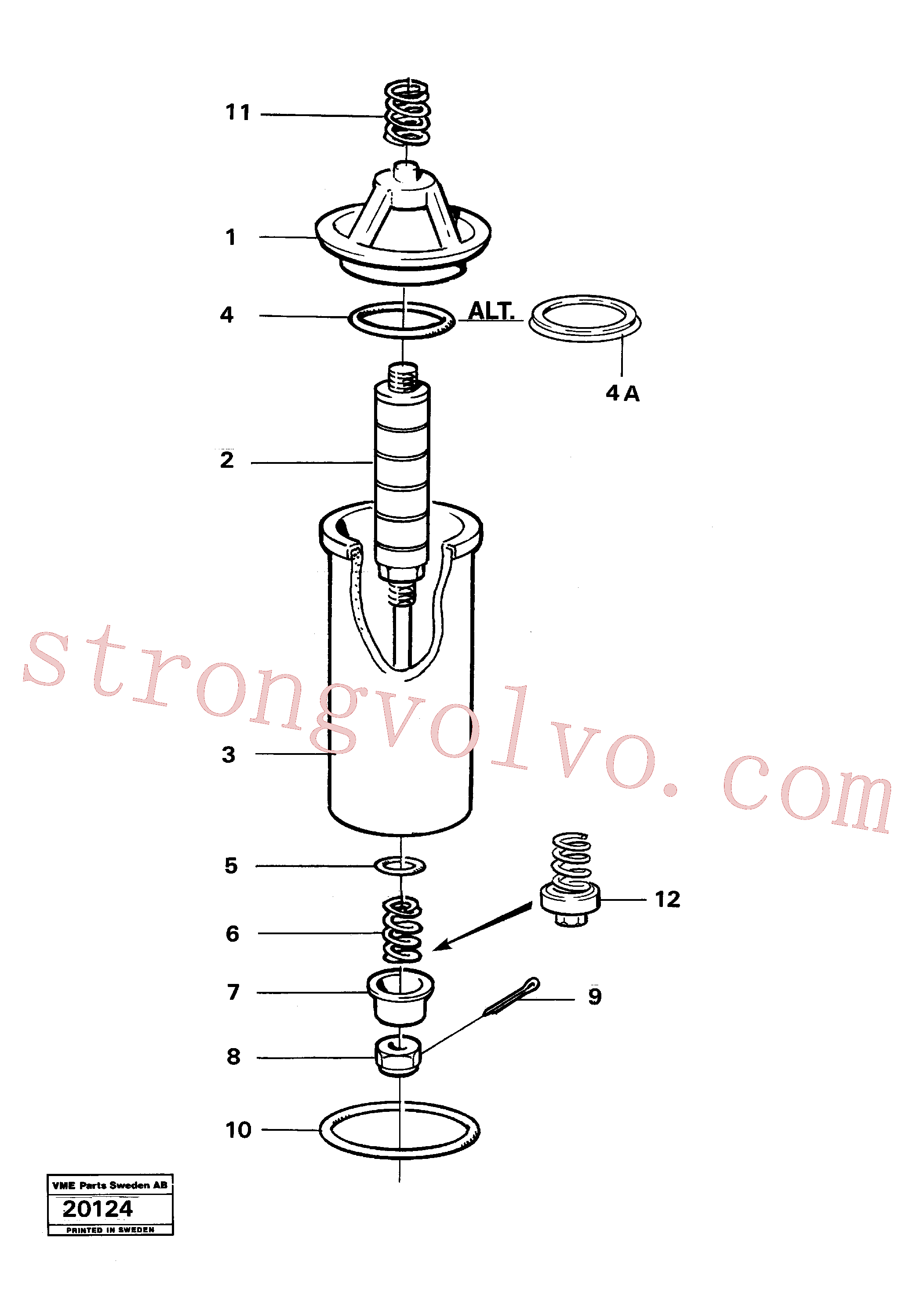 VOE4880154 Volvo Filtro(20124 Montagem)
