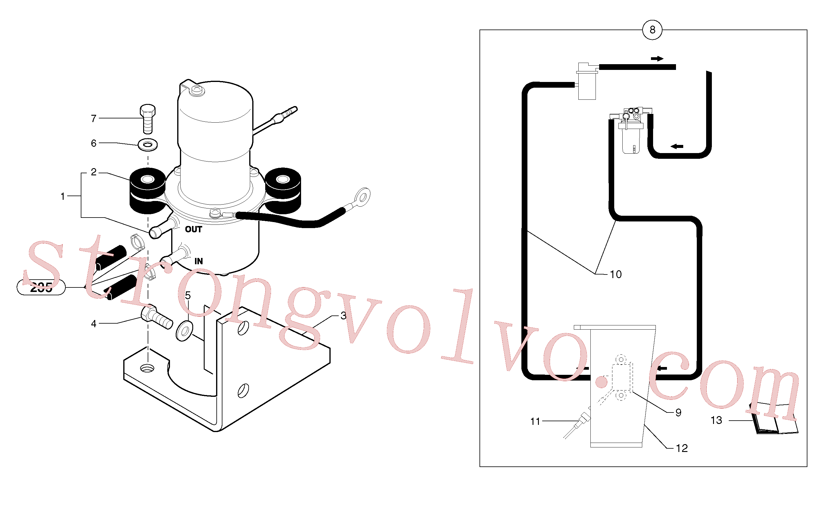 PJ4380033 Screw Volvo escavadeira