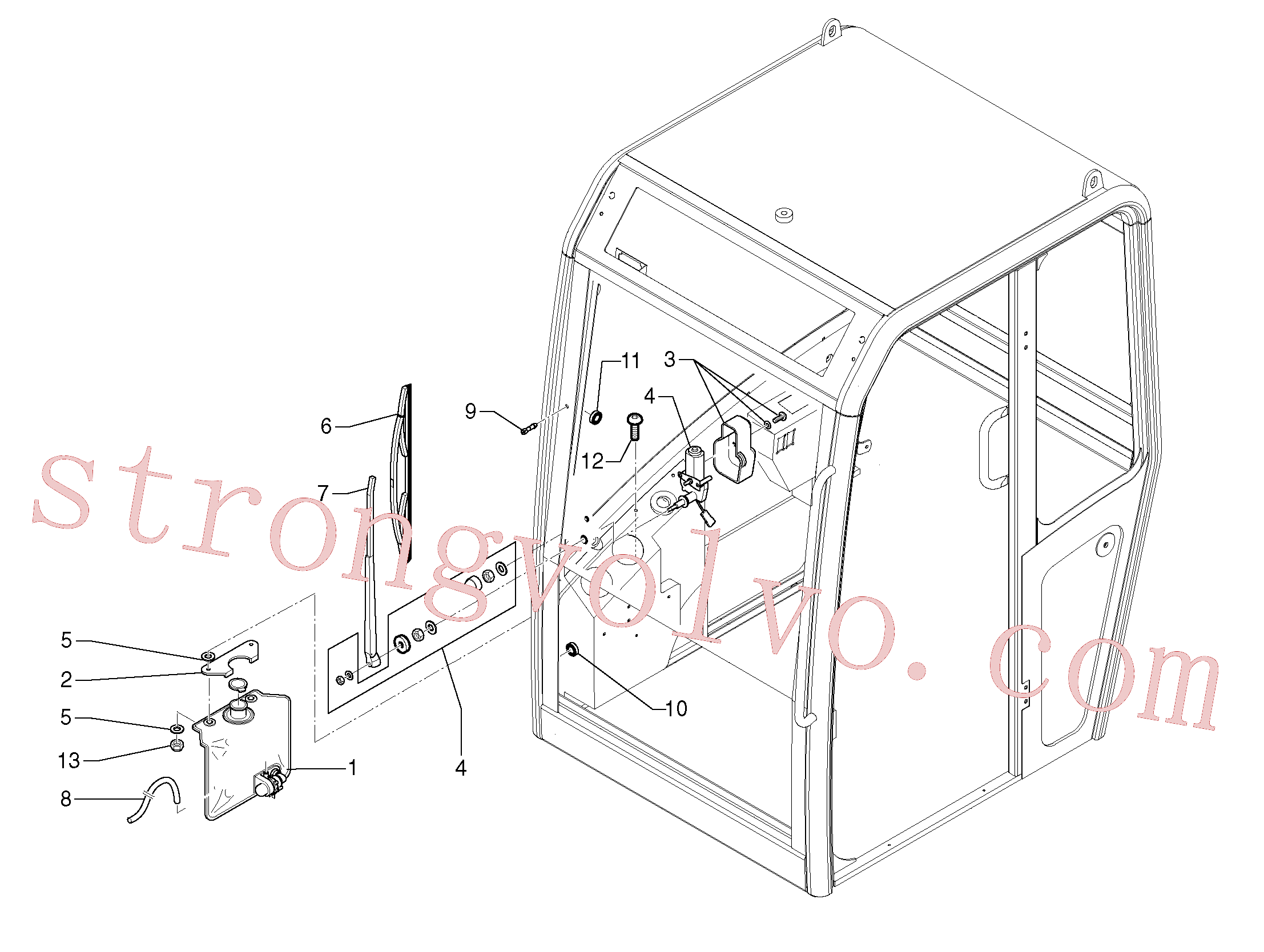 Volvo Acessórios para escavadeira PJ4450026 Lock nut Acessórios