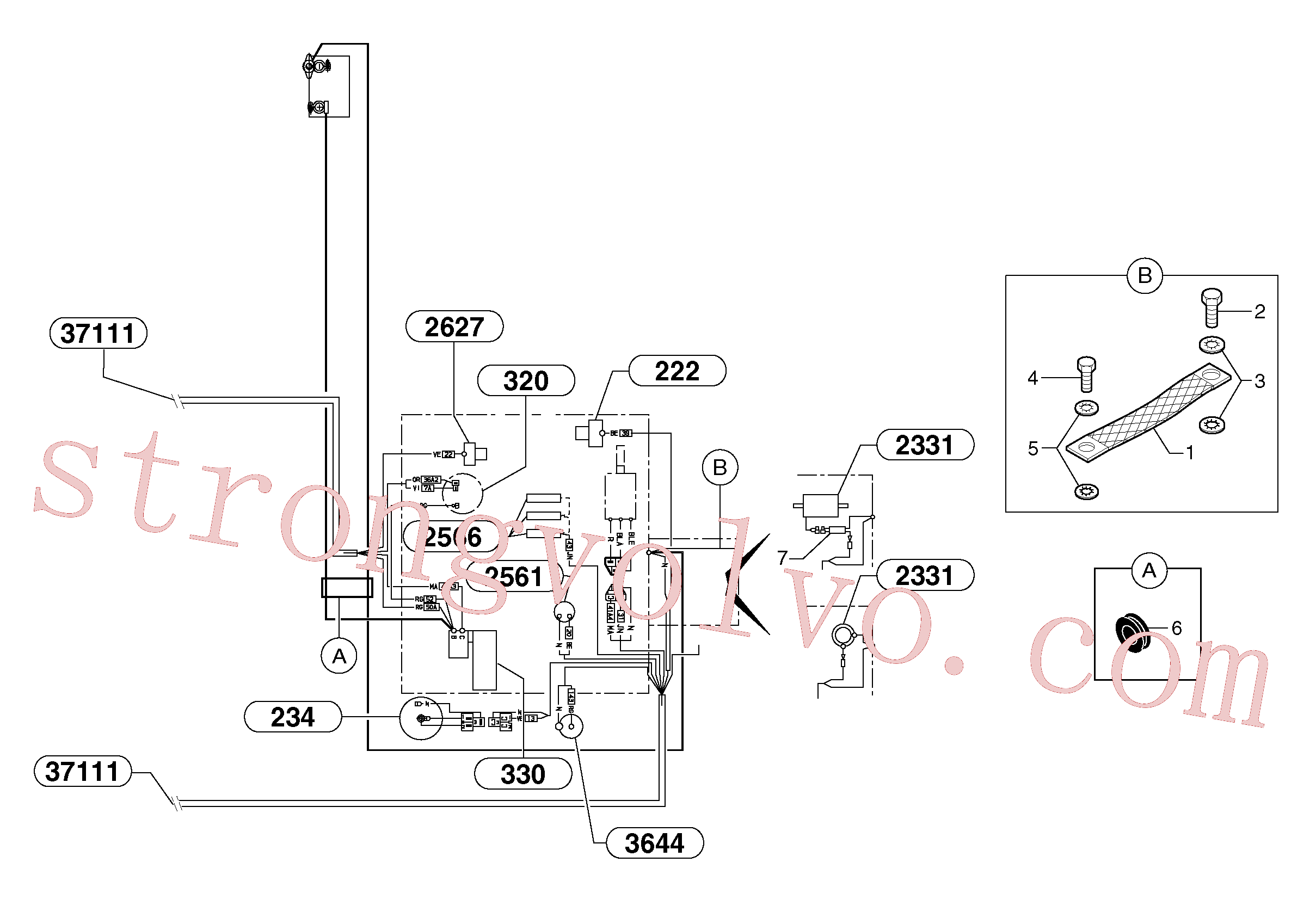 China Made PJ4290107 Allen Head Screw Volvo Acessórios para escavadeira