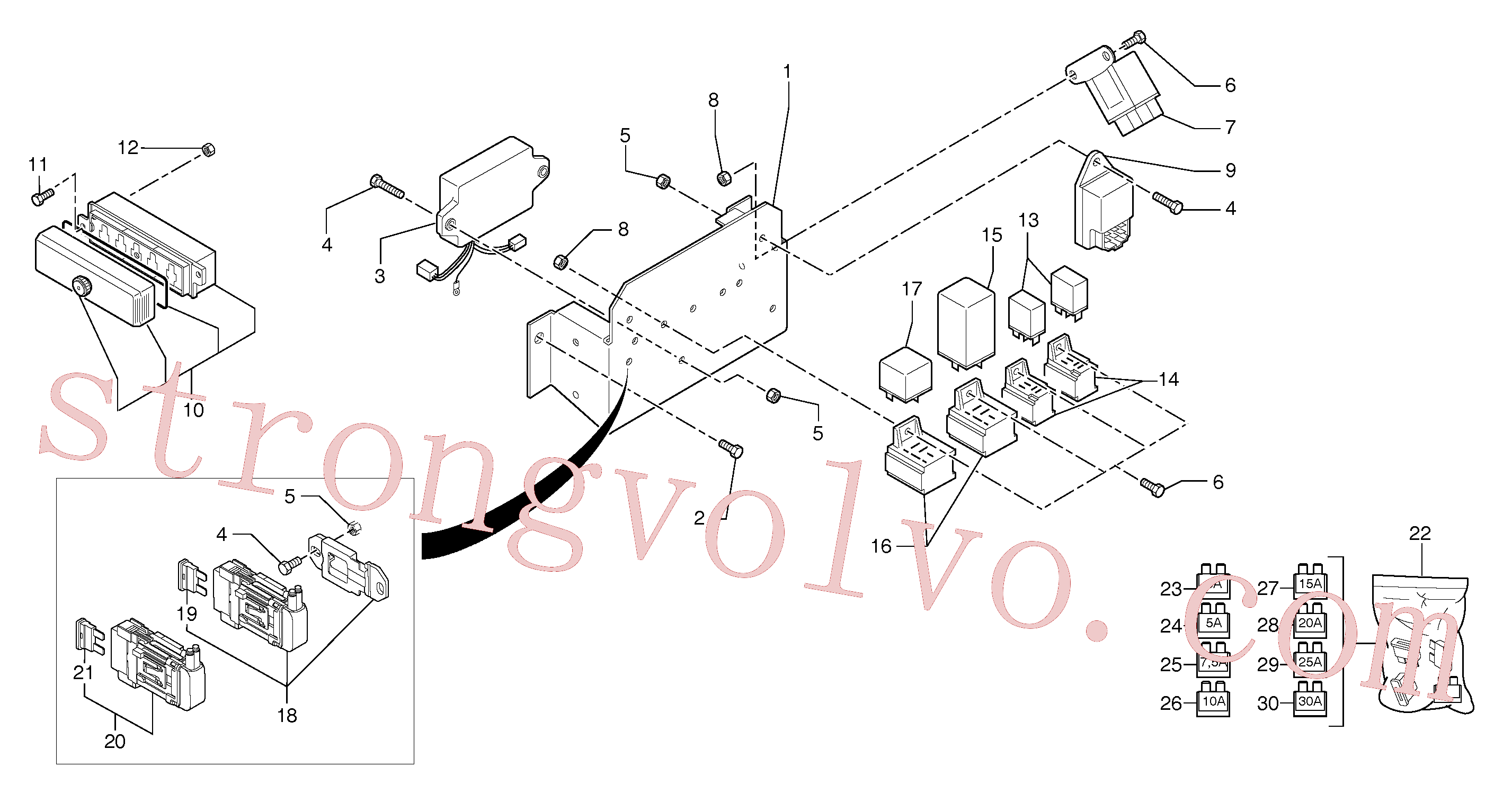 VOE965483 Volvo Equipamento eléctrico / sem Puma(372Z1 Montagem)