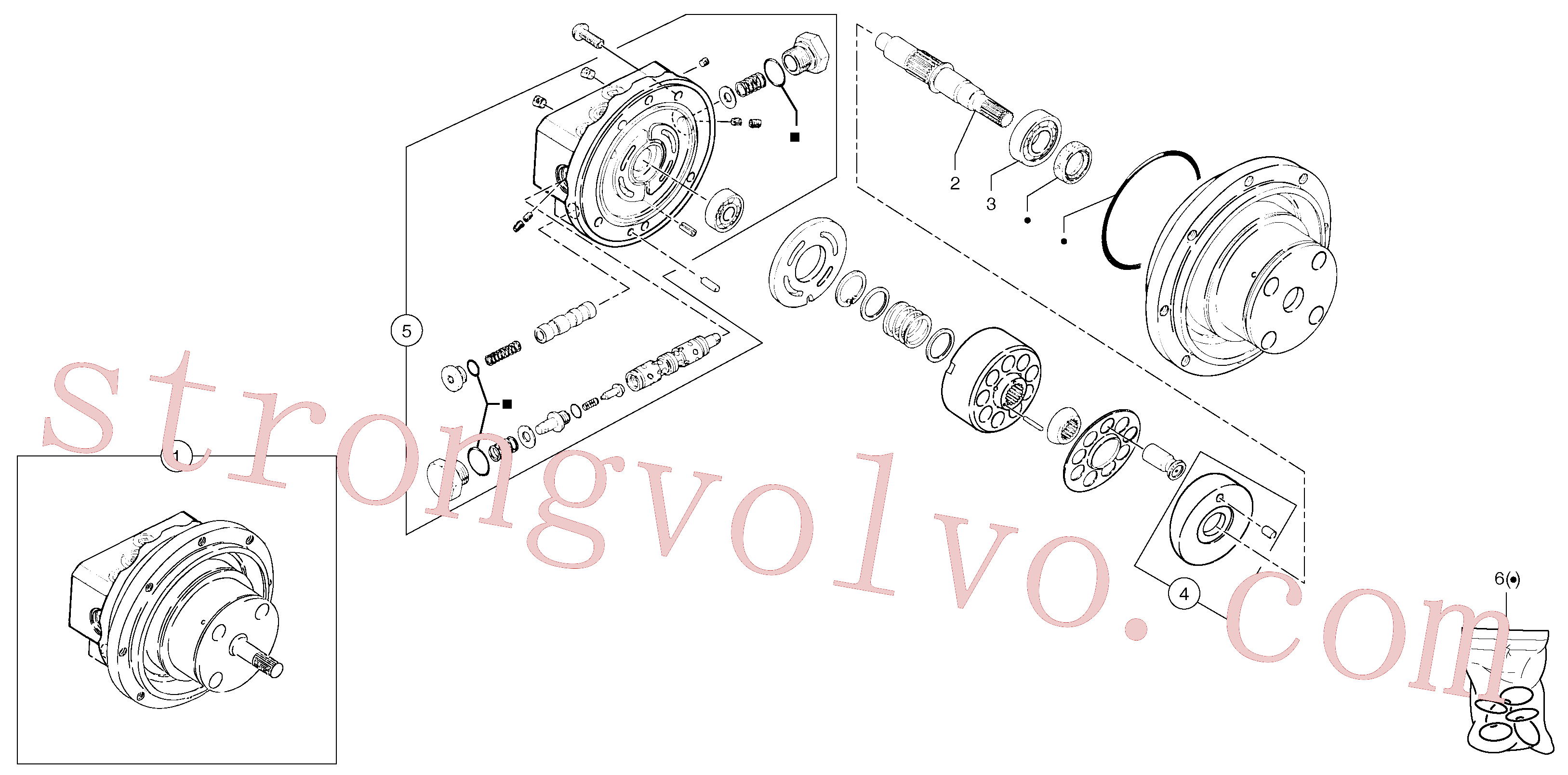 Volvo Acessórios para escavadeira PJ7415930 Tray Acessórios