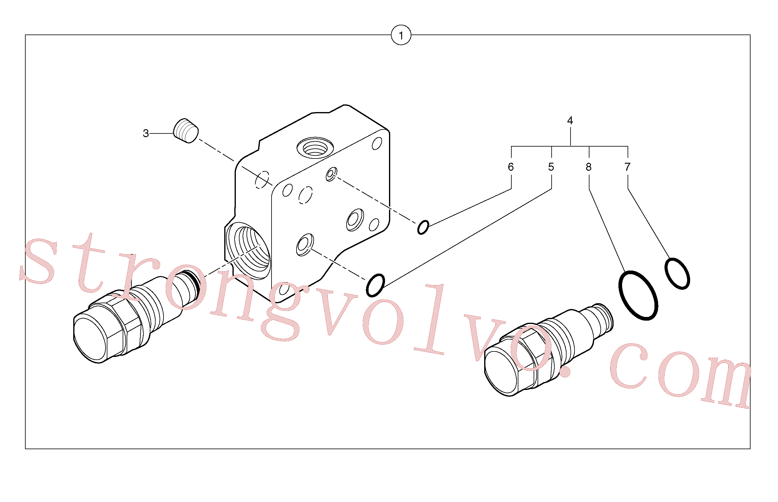 Volvo Acessórios para escavadeira PJ7417316 O-ring Acessórios