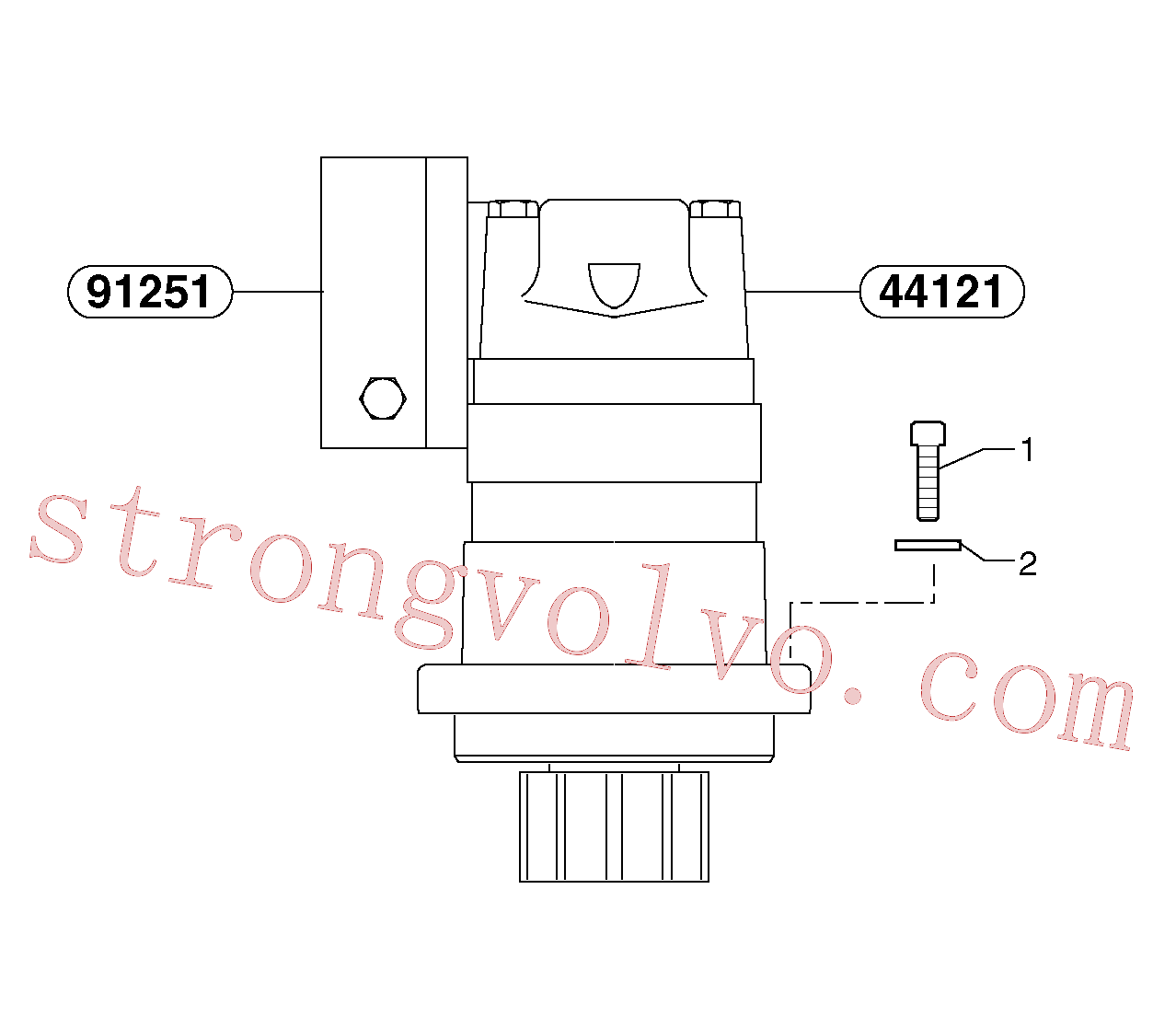 China Made PJ4290075 Screw Volvo Acessórios para escavadeira