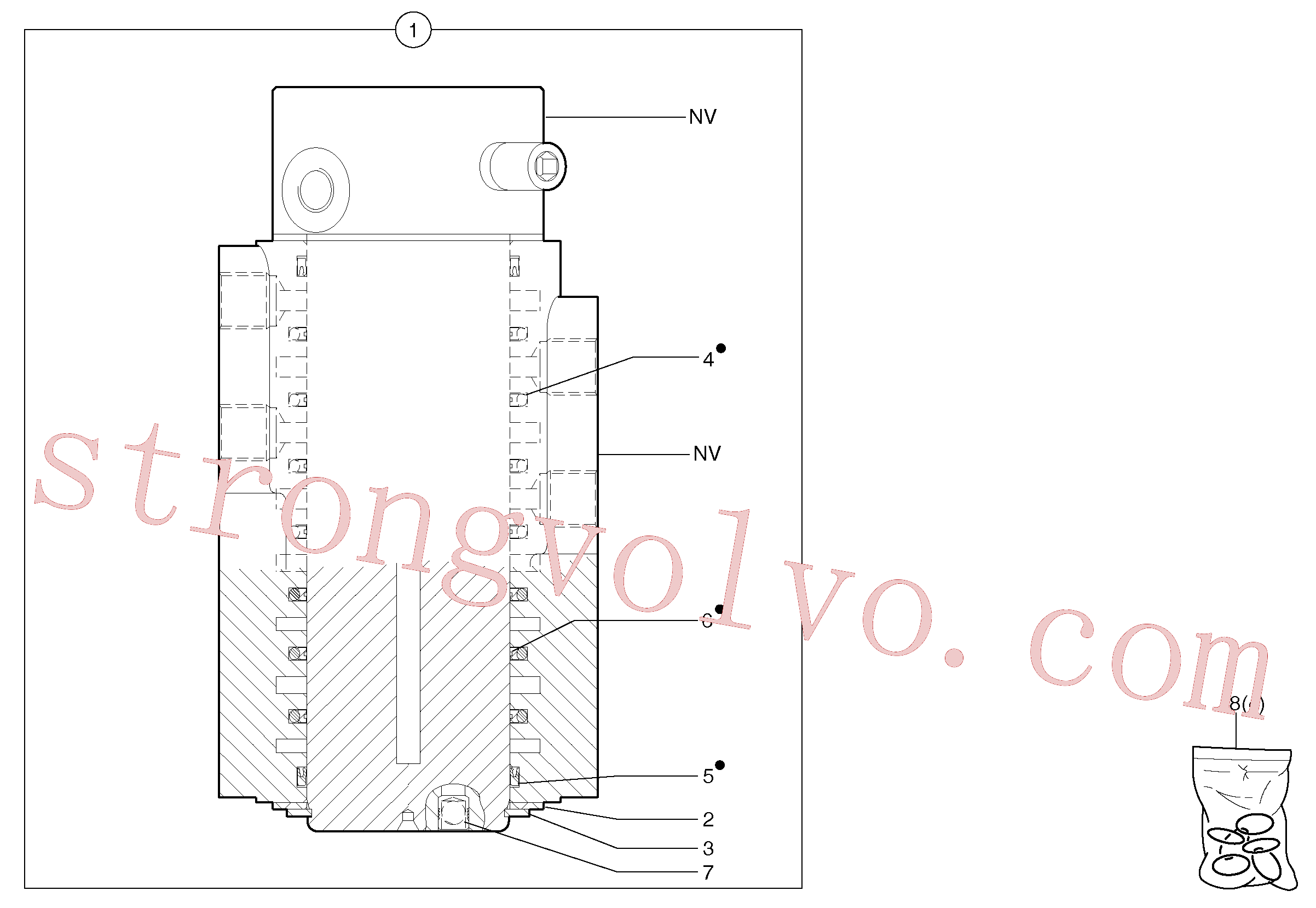Volvo VOE11800504 Placa giratória Volvo Acessórios para escavadeira