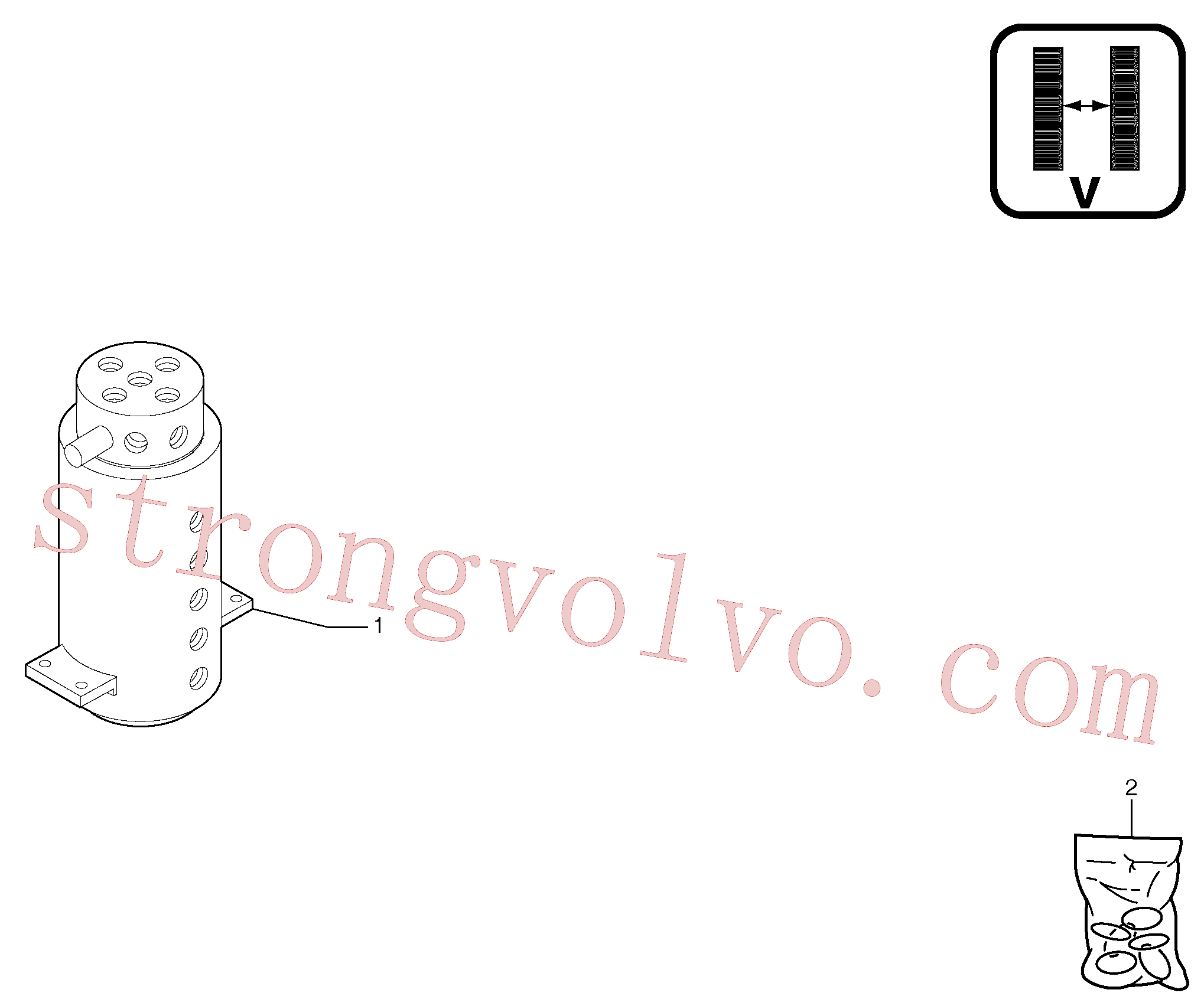 VOE11807955 Válvula Inscreva-se para Volvo Acessórios para escavadeira