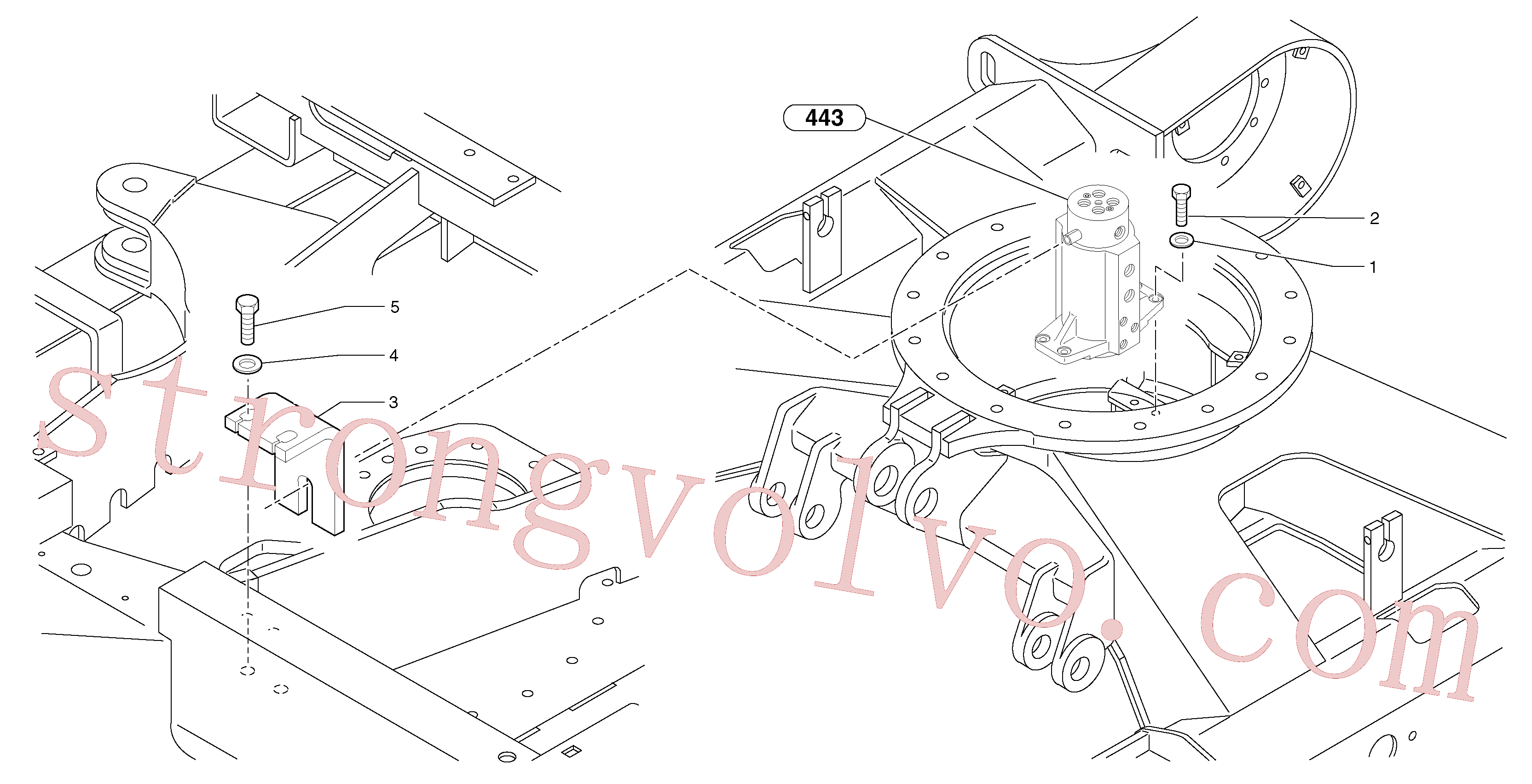 VOE11802649 Volvo Equipamento da junta articulada(443Y1 Montagem)