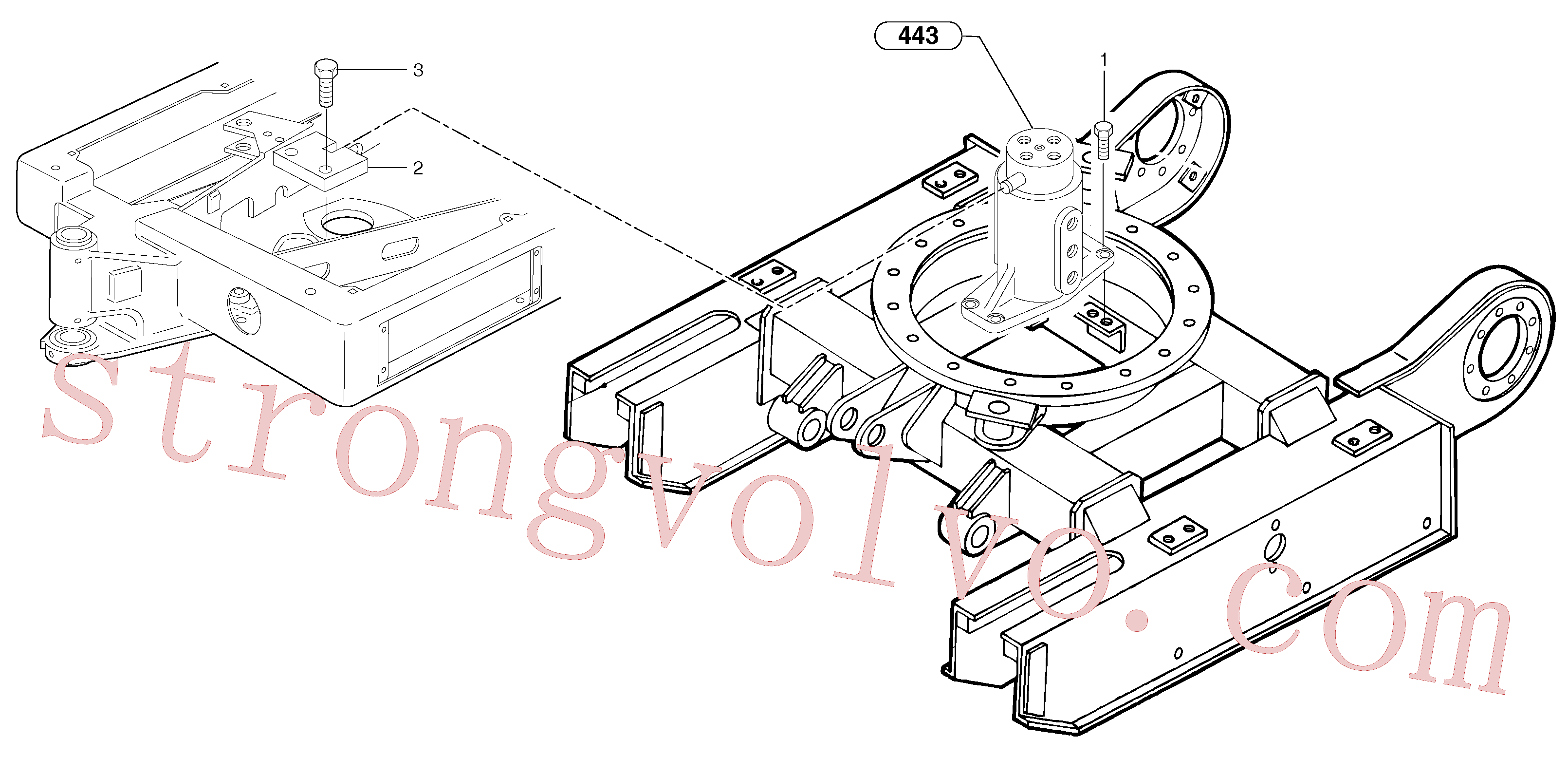 VOE11804986 Volvo Equipamento da junta articulada(443Z3 Montagem)