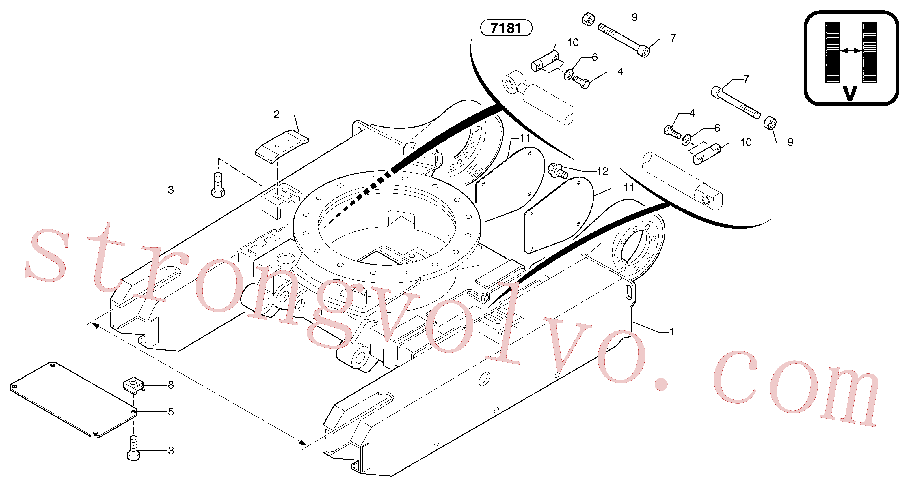 Volvo Montagem VOE965193 Parafuso flangeado Acessórios