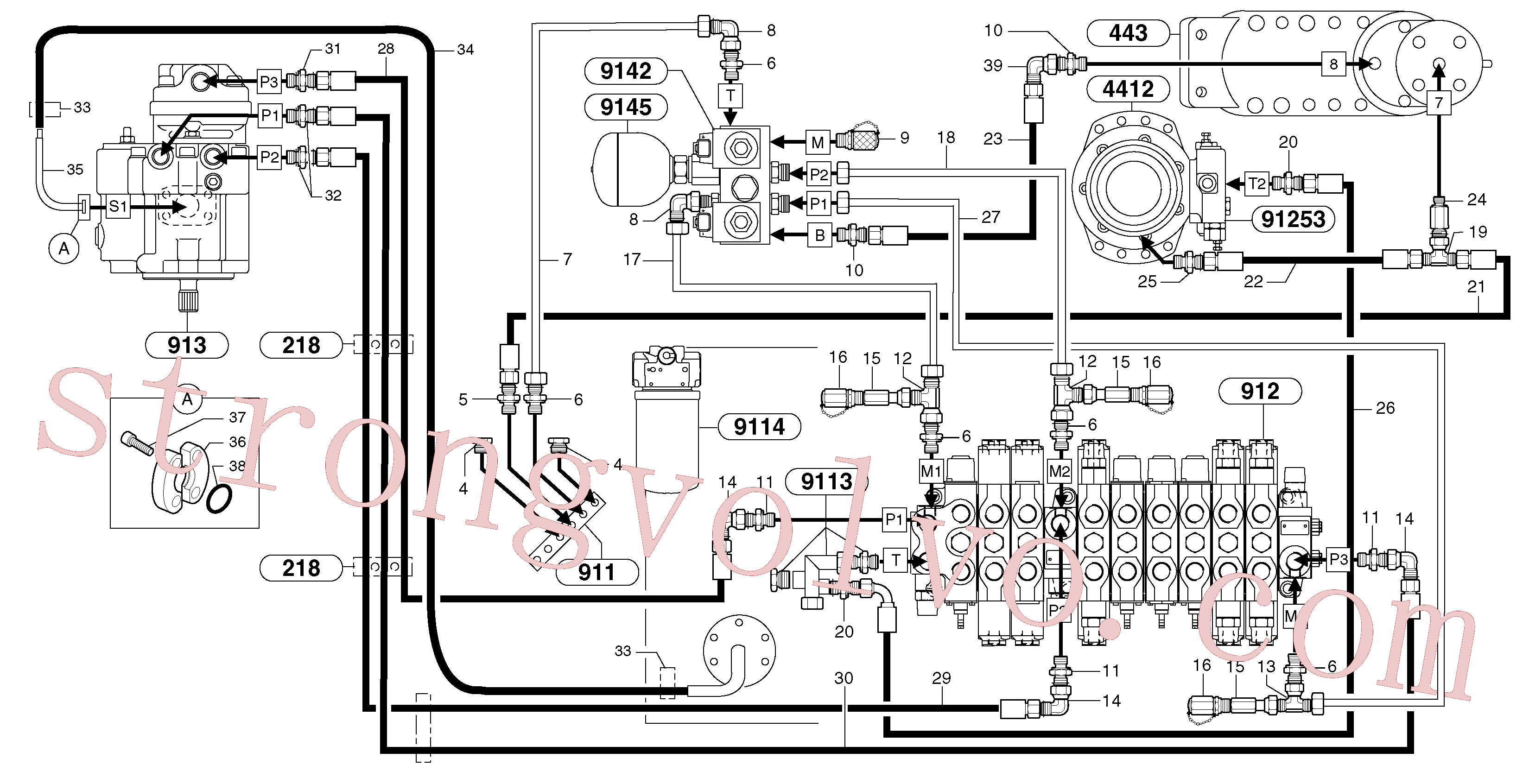 Volvo Acessórios para escavadeira PJ5474005 Eternity/2 Acessórios