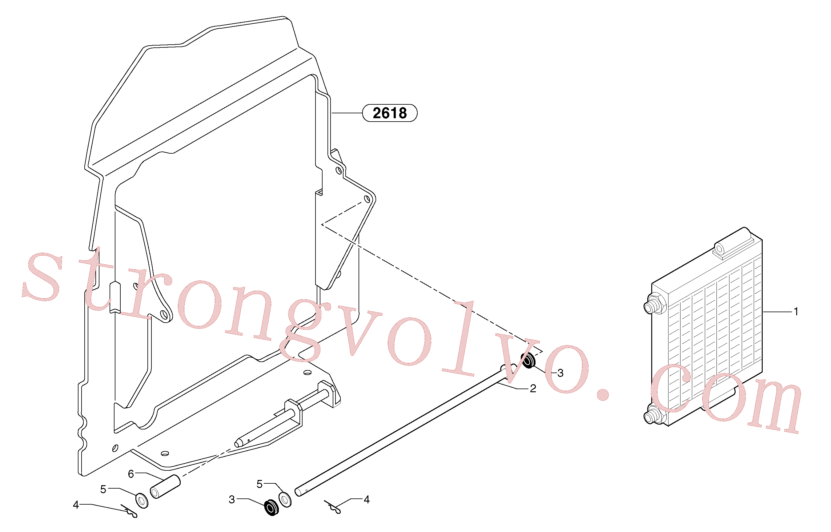 VOE11806249 Volvo Refrigerador de óleo(91135X1 Montagem)