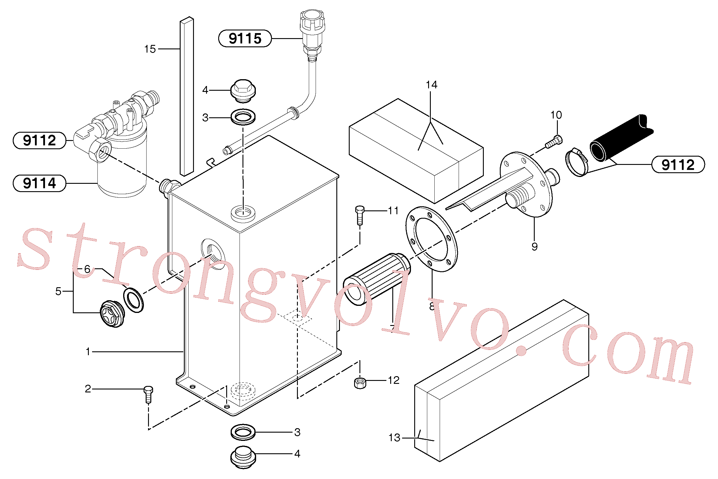 China Made VOE11800955 Chapa Volvo Acessórios para escavadeira