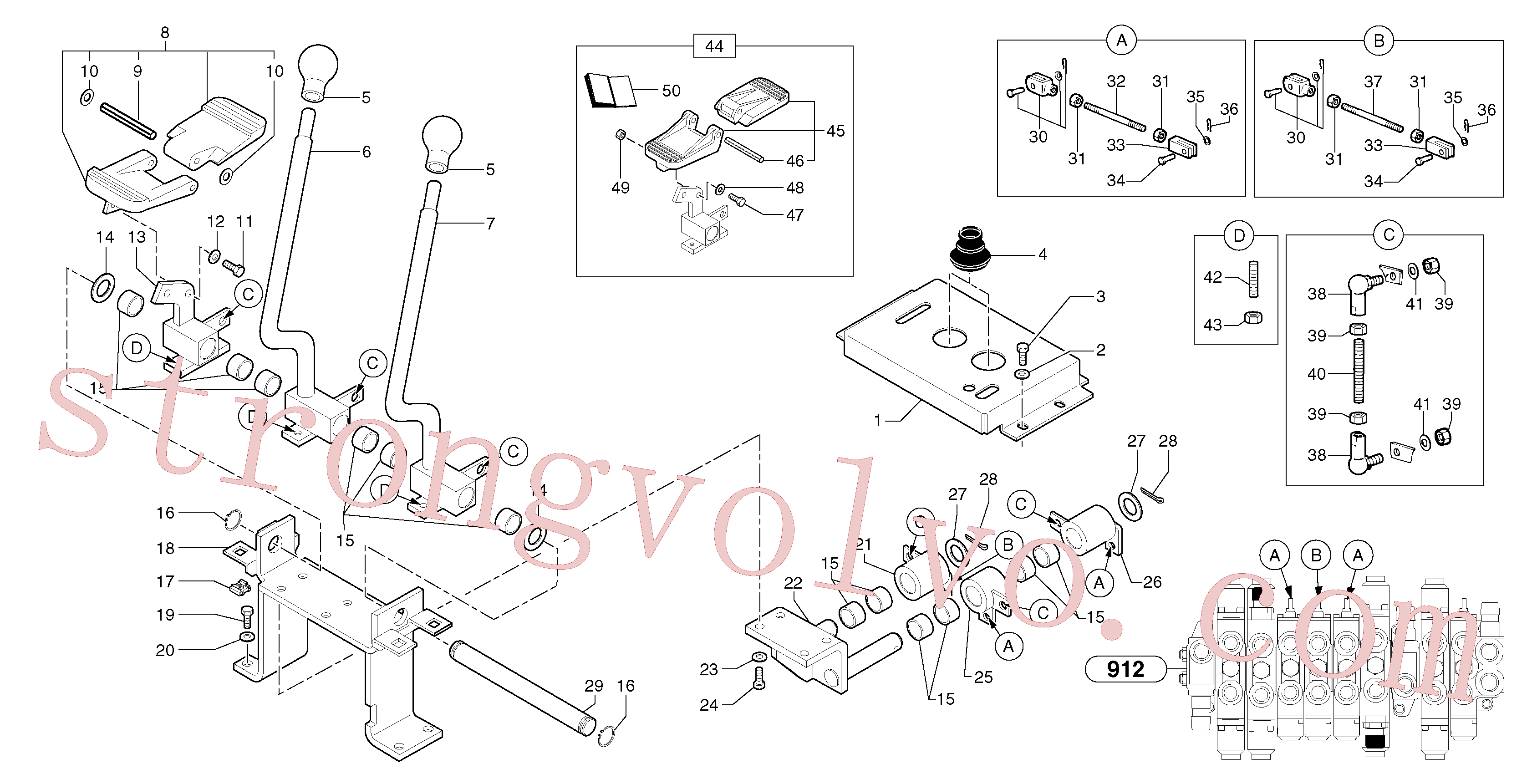 China Made PJ5270530 Relay Volvo Acessórios para escavadeira