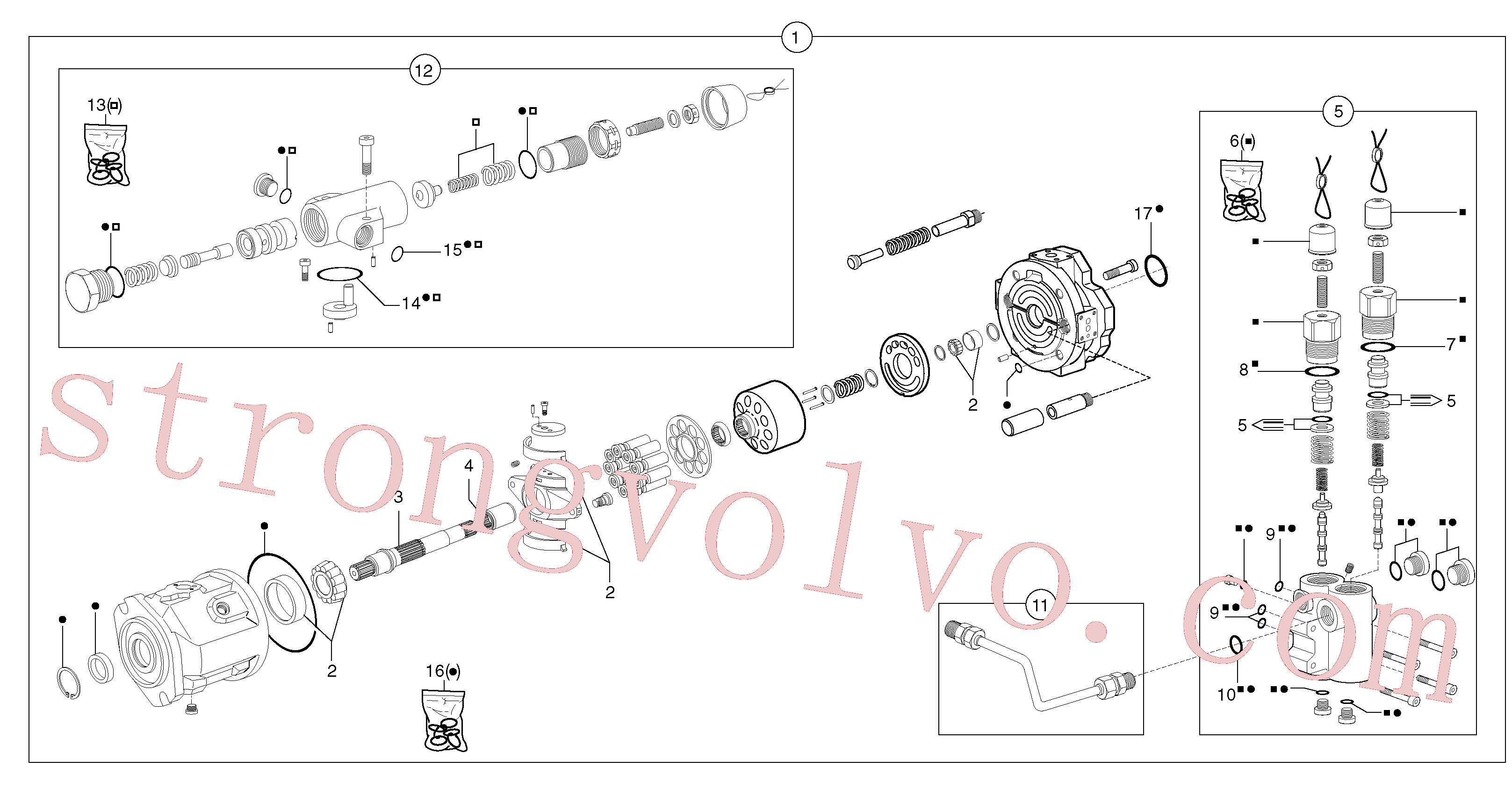 VOE11704807 Volvo Bomba hidráulica(913Y3 Montagem)
