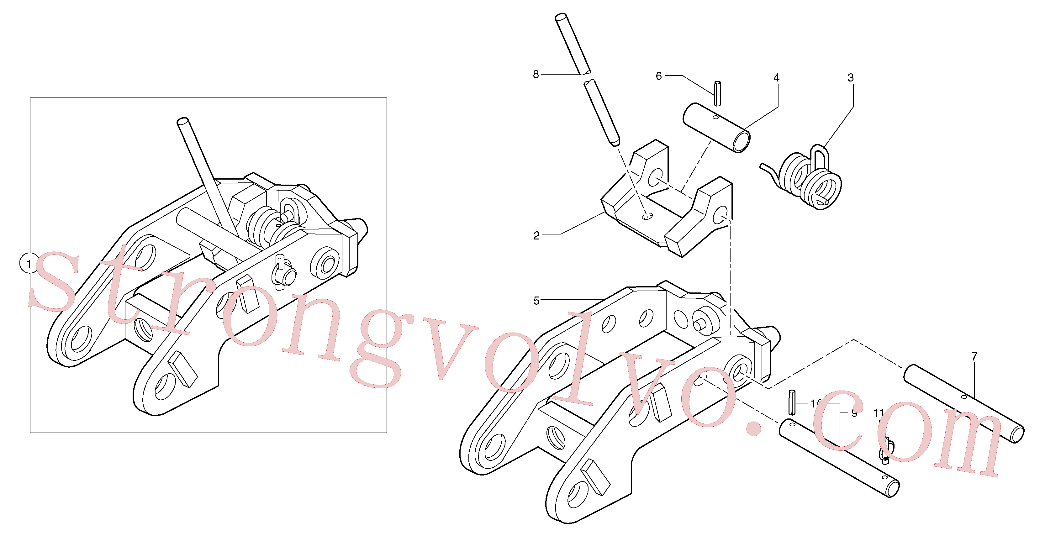 PJ3740043 Coupilha Inscreva-se para Volvo Acessórios para escavadeira
