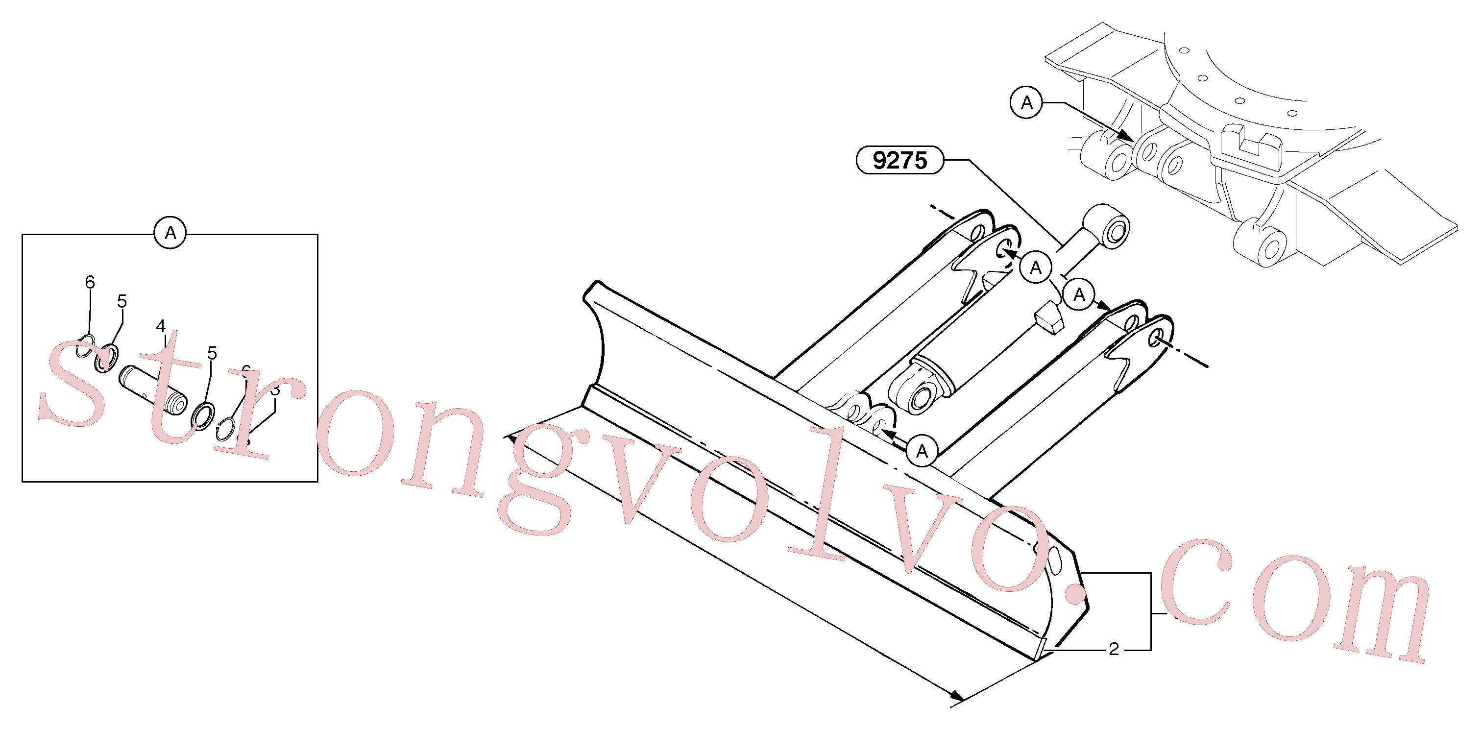VOE11801029 Volvo Lâmina niveladora(9271Z1 Montagem)
