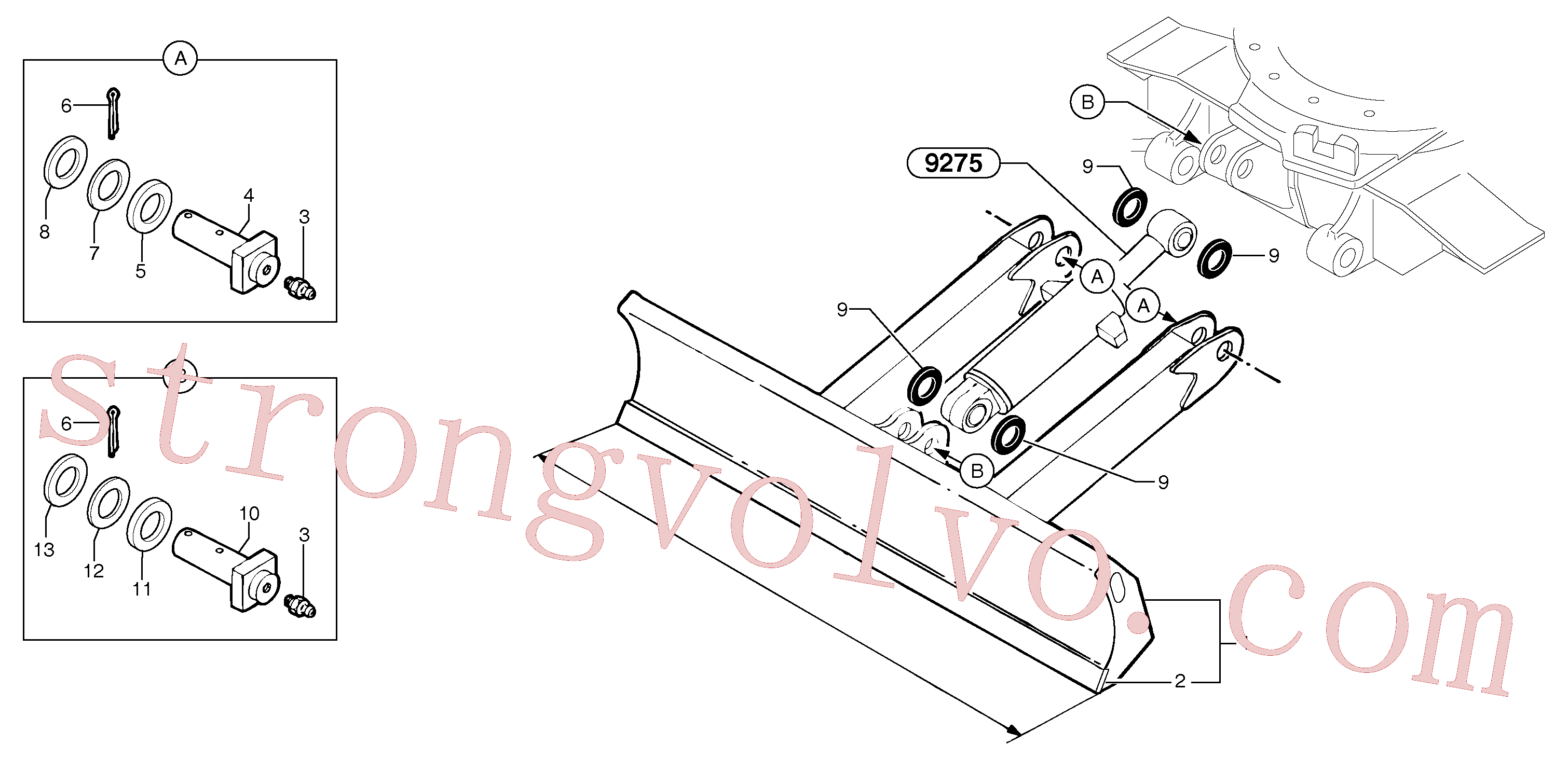 PJ5530011 Volvo Lâmina niveladora(9271Z2 Montagem)