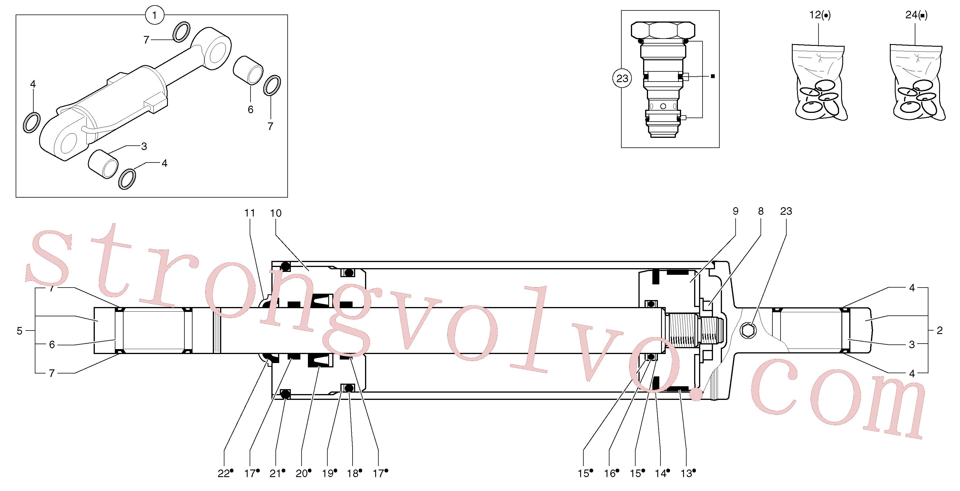 PJ4040183 Anel Volvo escavadeira