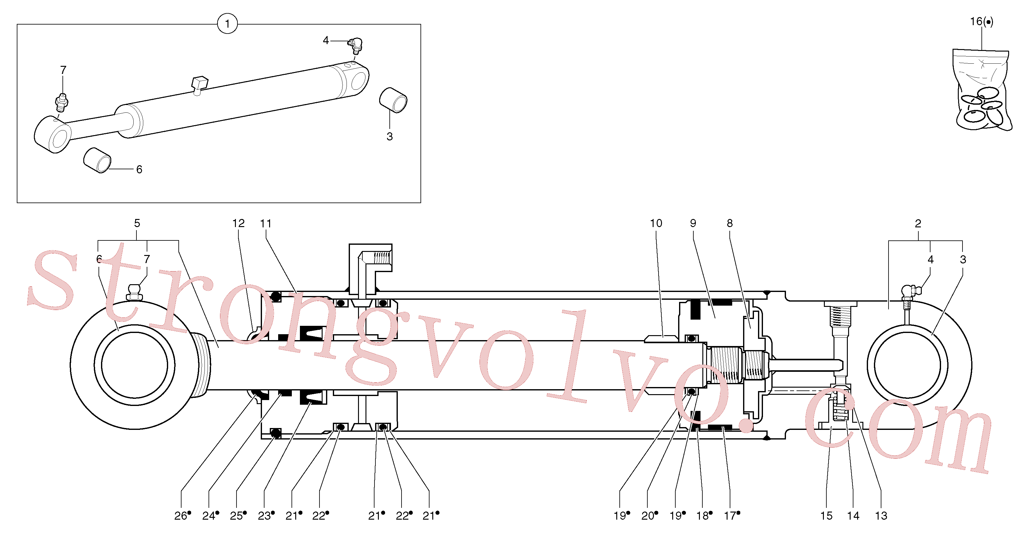 PJ5580006 Lub Nipple Inscreva-se para Volvo Acessórios para escavadeira
