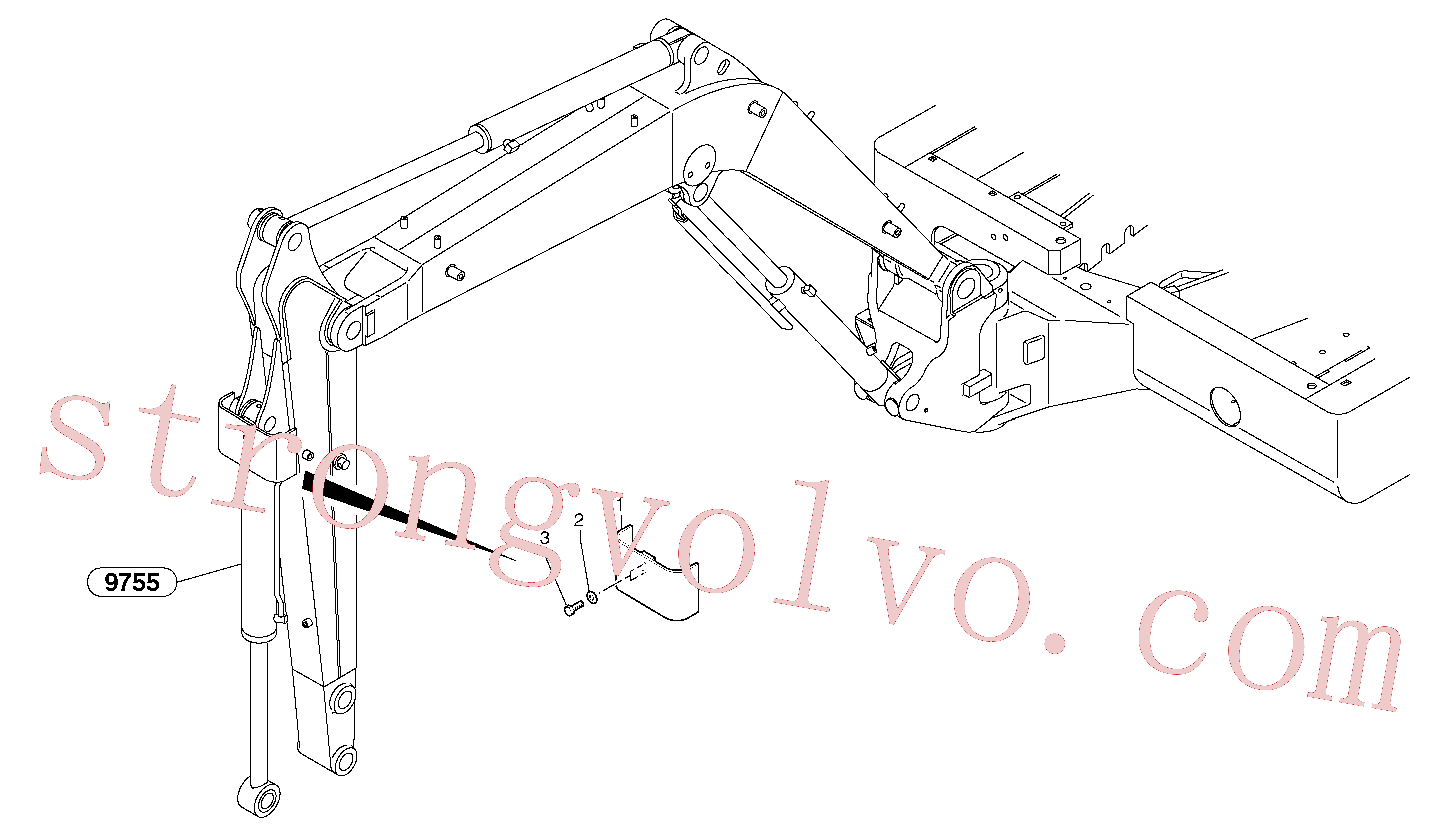 VOE11806389 Placa proteção Inscreva-se para Volvo Acessórios para escavadeira