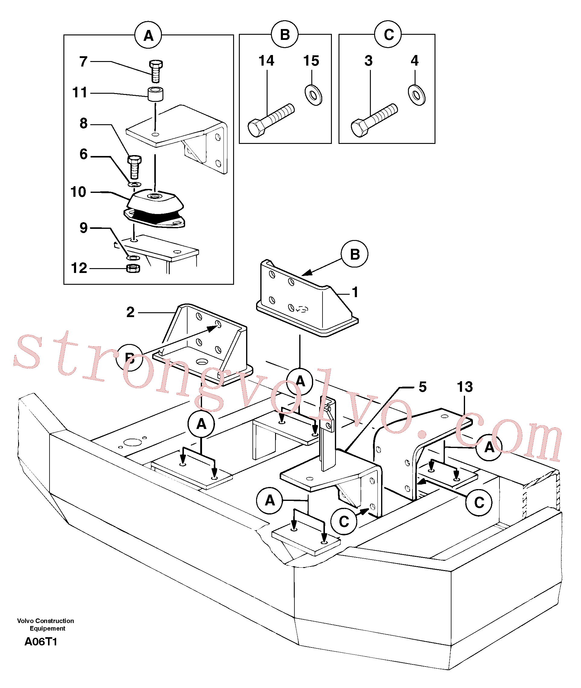 PJ4380089 Screw Volvo escavadeira