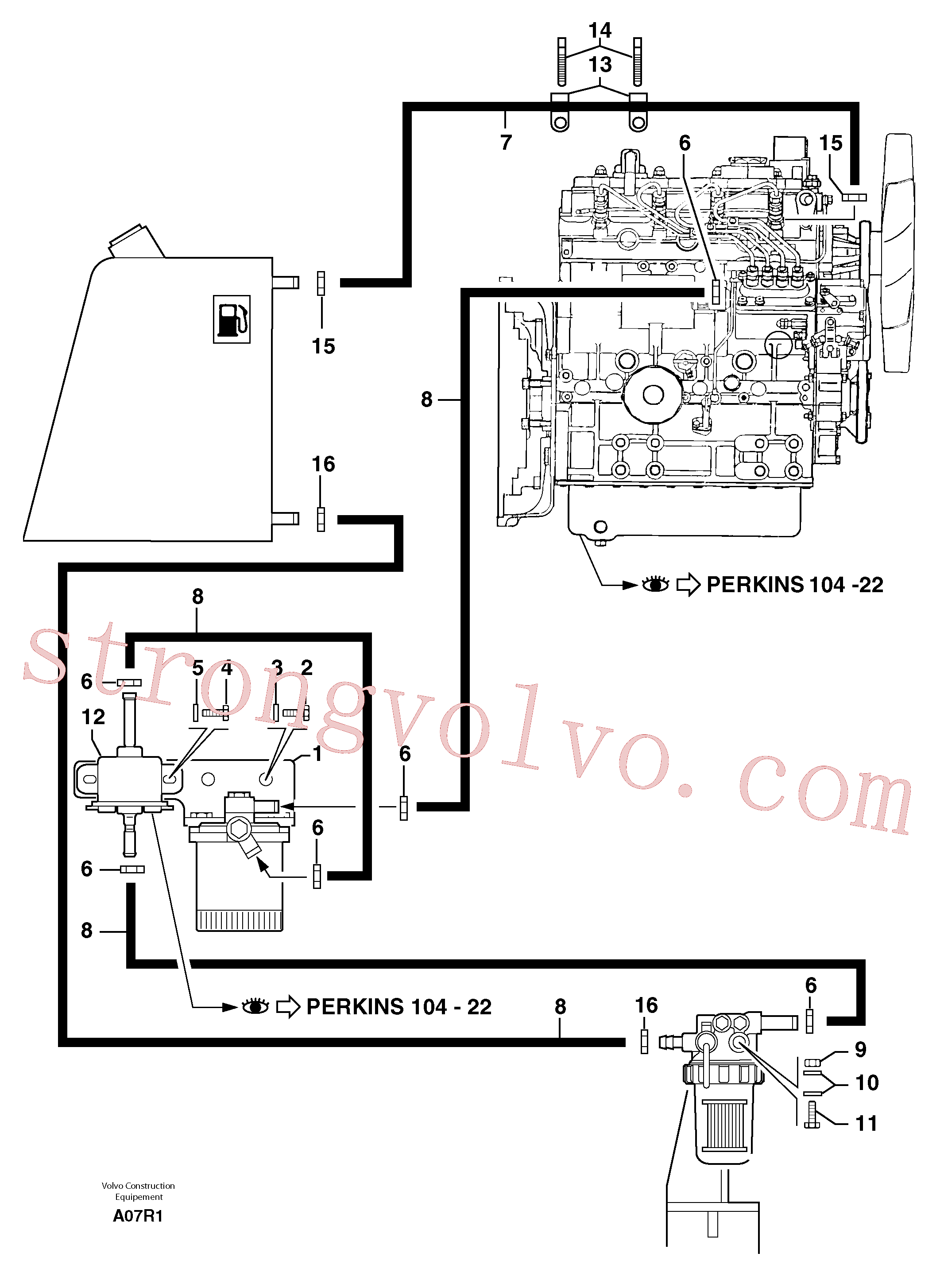 Volvo Acessórios para escavadeira PJ4380040 Screw Acessórios
