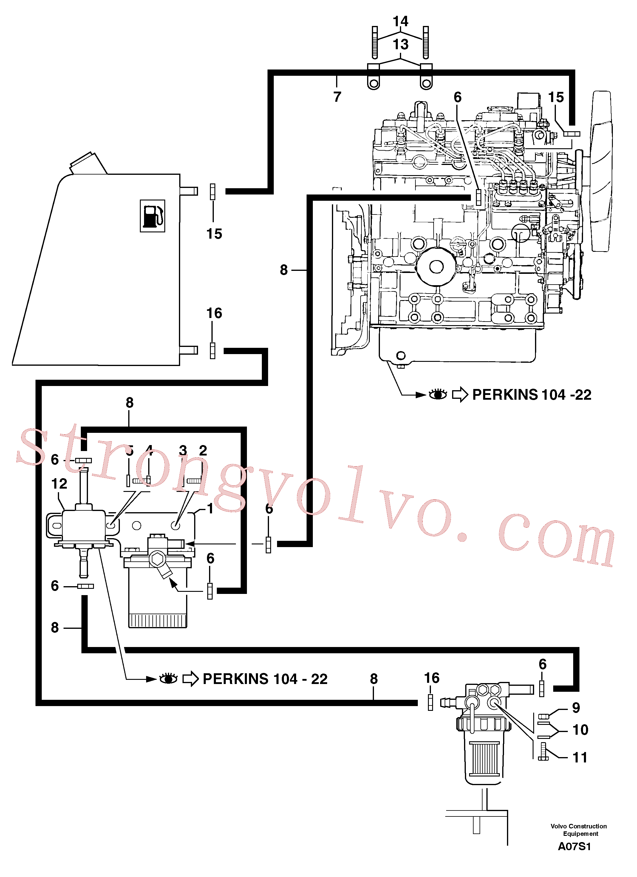 Volvo Acessórios para escavadeira PJ4380042 Screw Acessórios