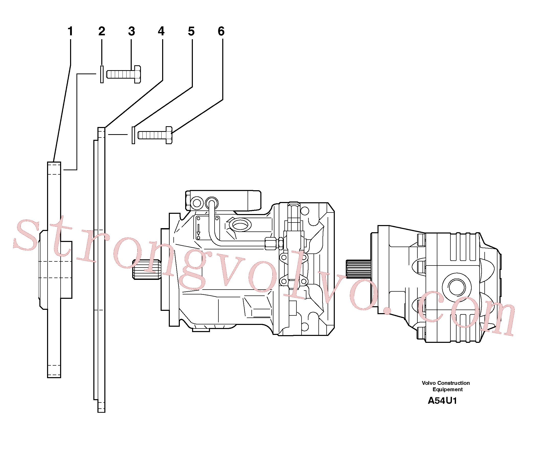 China Made PJ4010108 Flange Volvo Acessórios para escavadeira