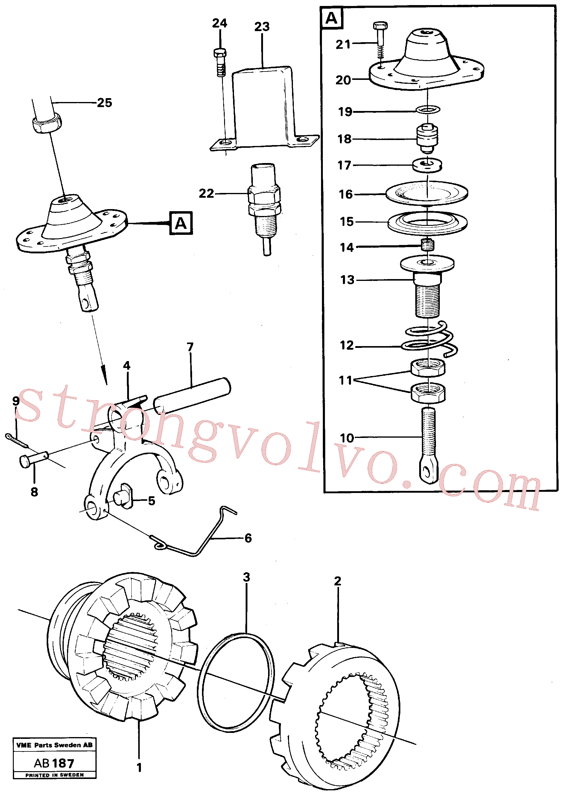 VOE11034137 Volvo Bloqueio diferencial(AB187 Montagem)