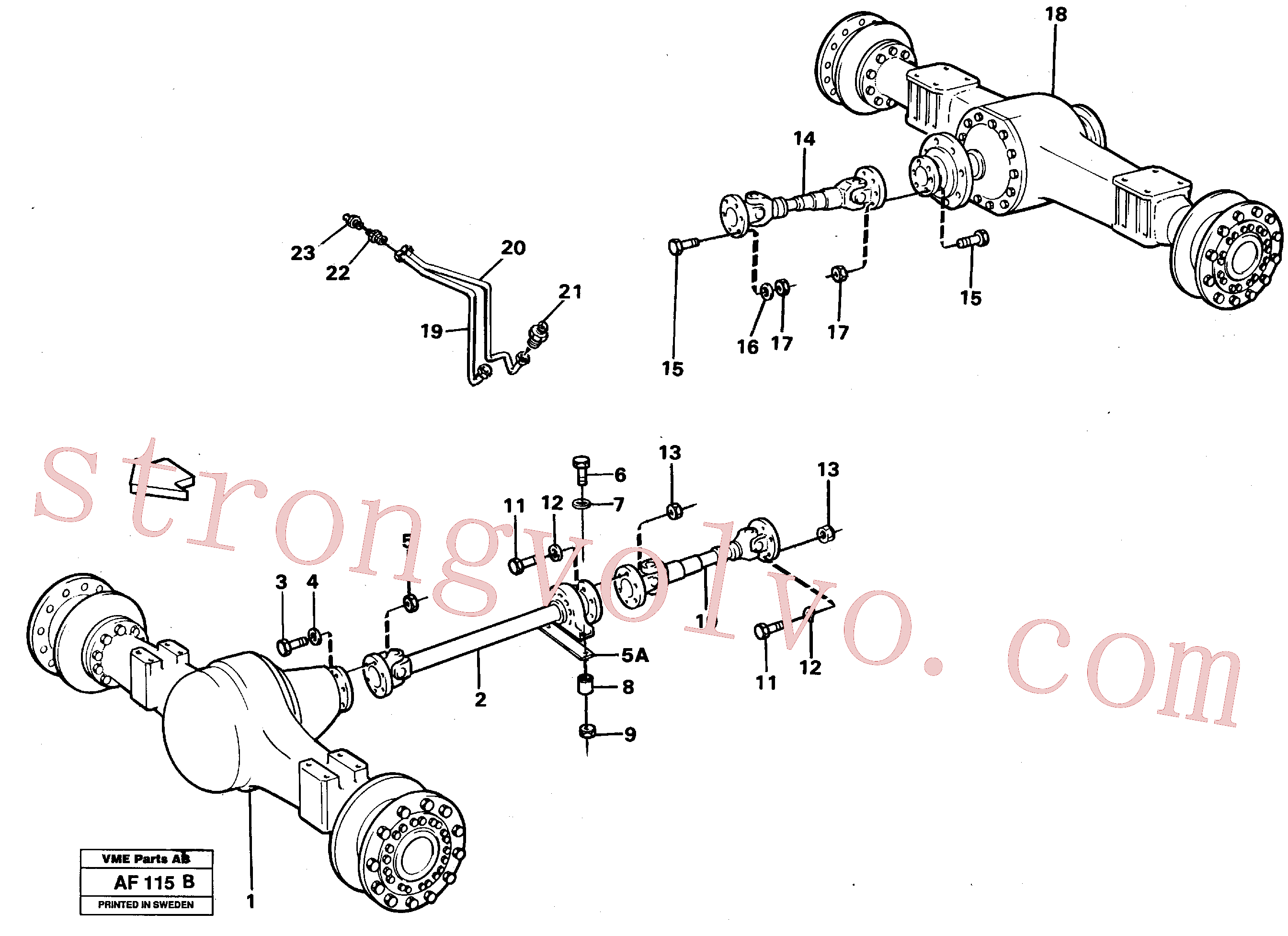 VOE4880996 Volvo Veios propulsores com acessórios(AF115B Montagem)