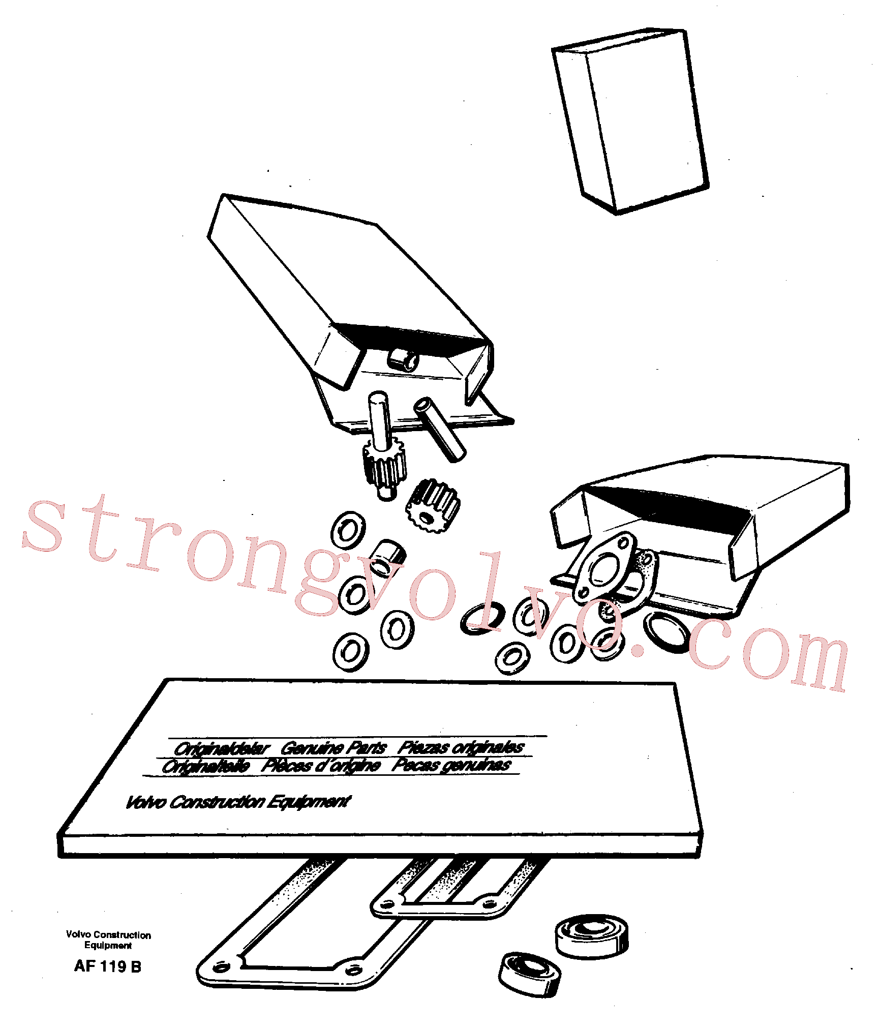 VOE925077 Volvo Kits de reparação para o motor, Kit de reparação para a transmissão(AF119B Montagem)