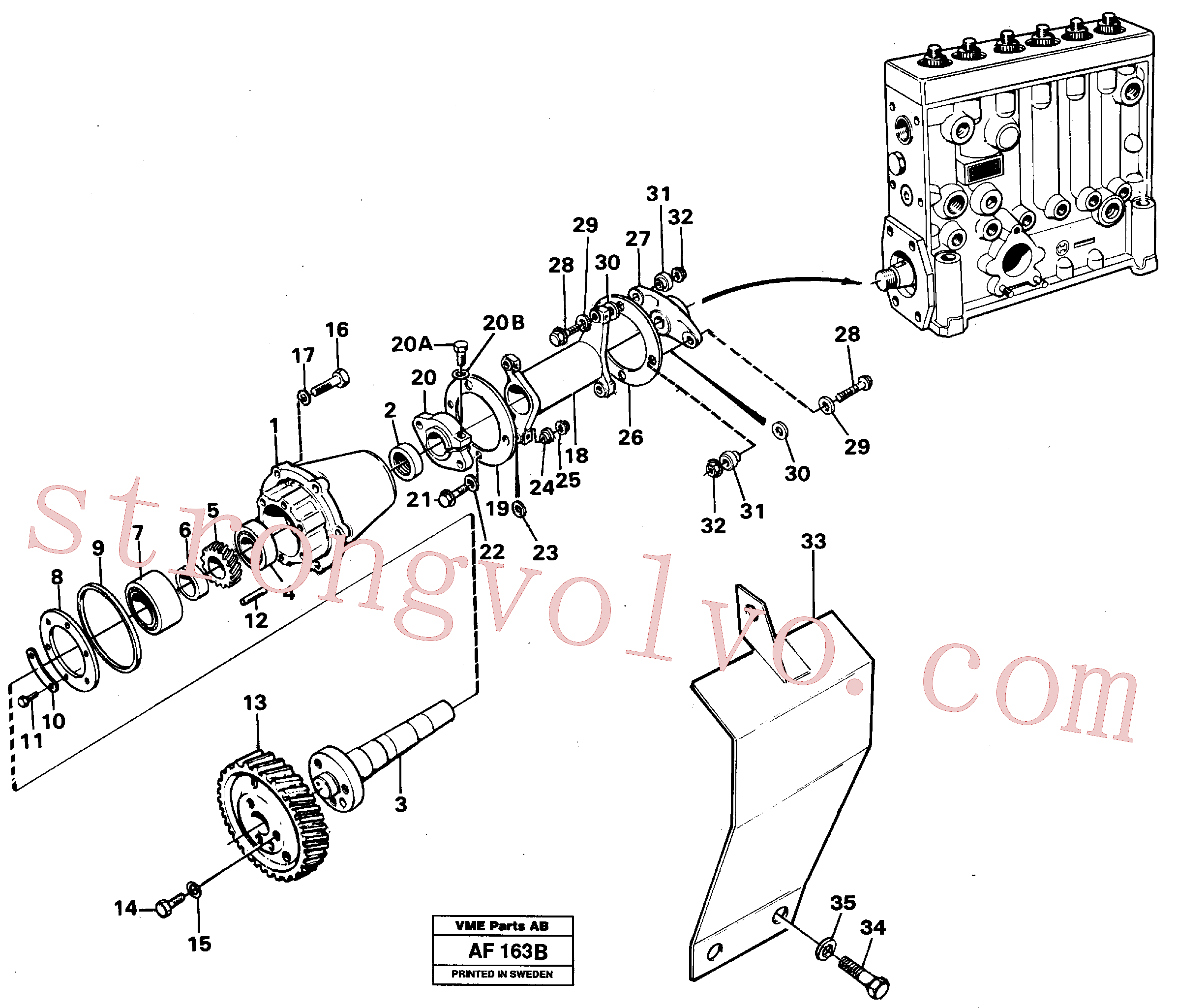 VOE13955675 Volvo(AF163B Montagem)