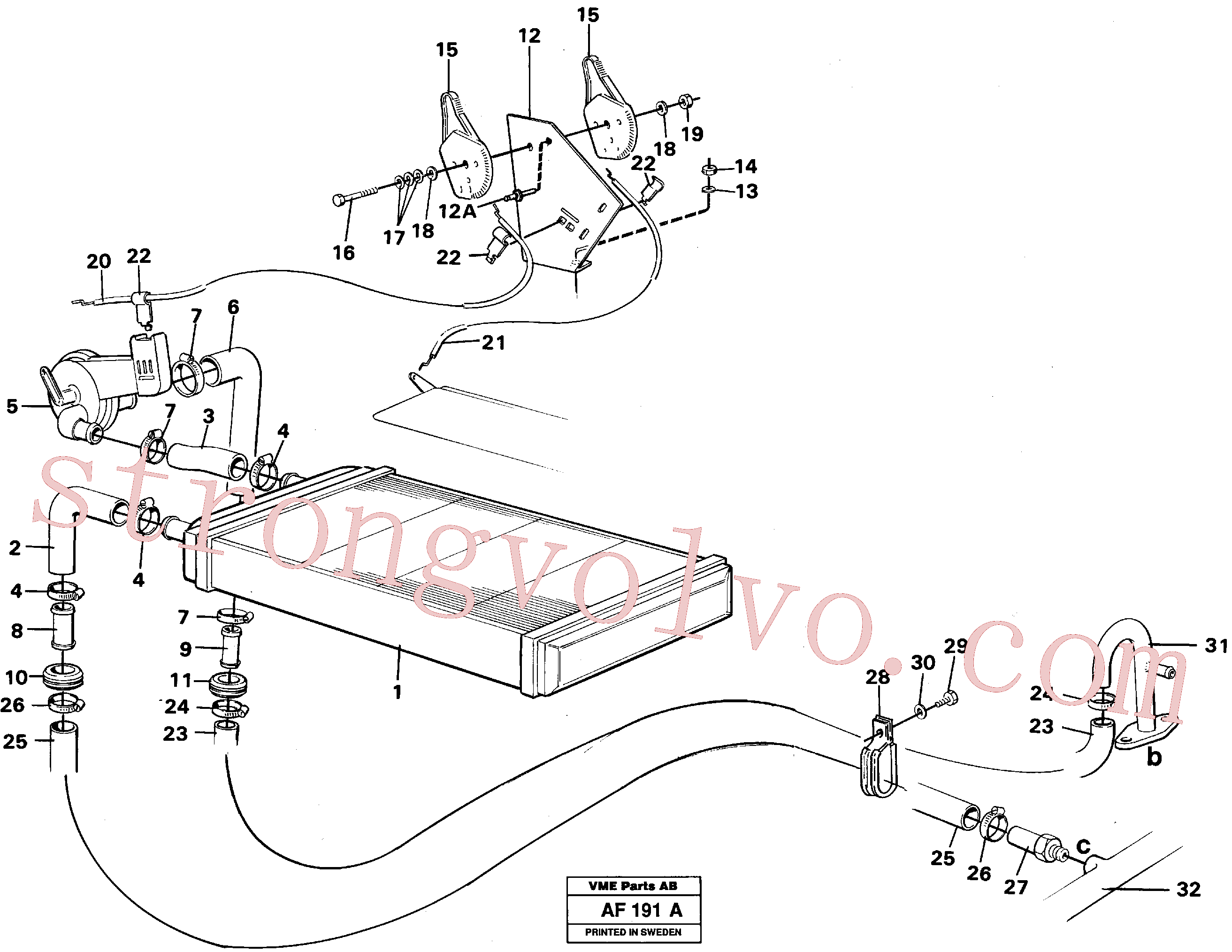 Atacado SA8220-03250 Parafuso sextavado Volvo escavadeira