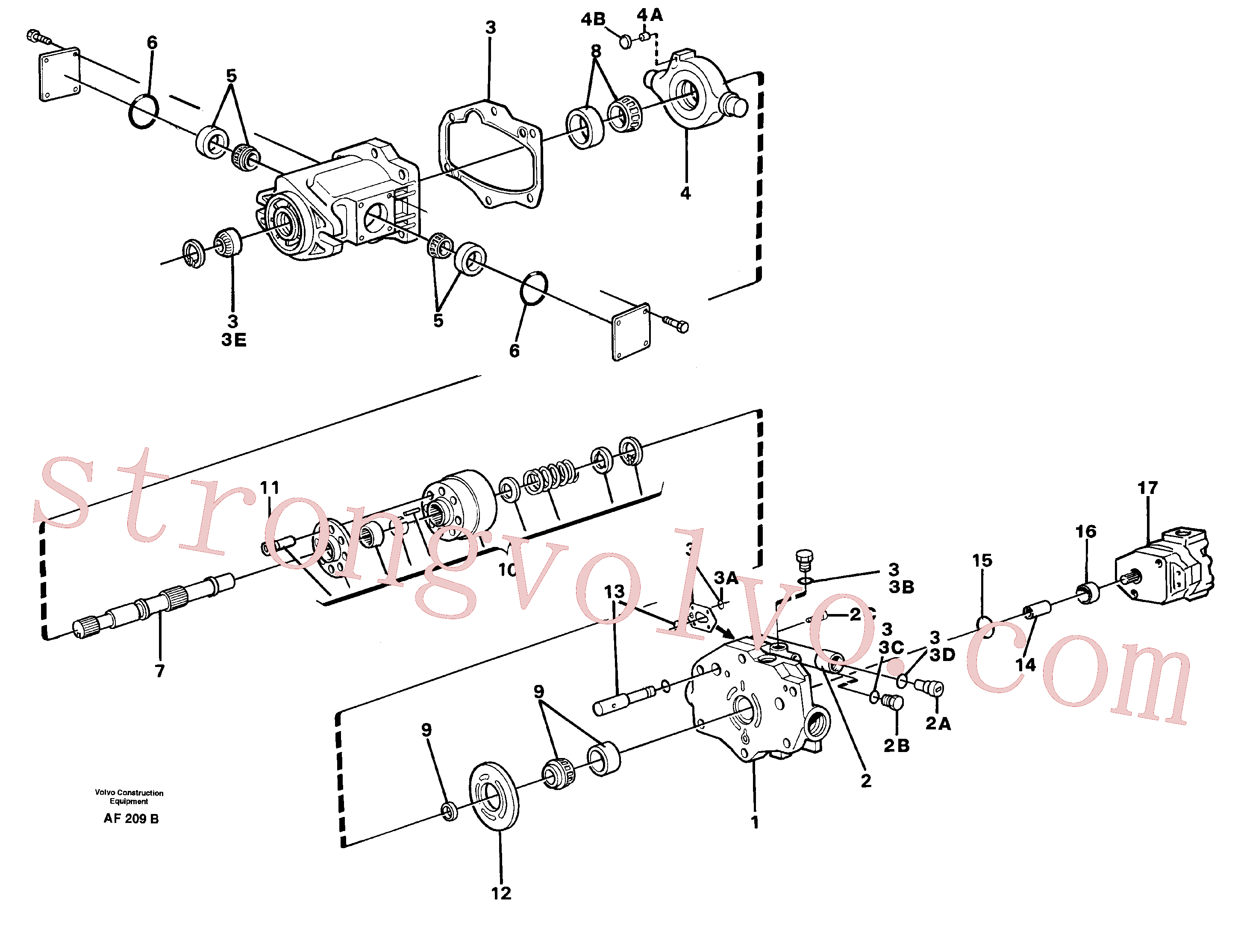VOE4075849 Vedação Volvo escavadeira