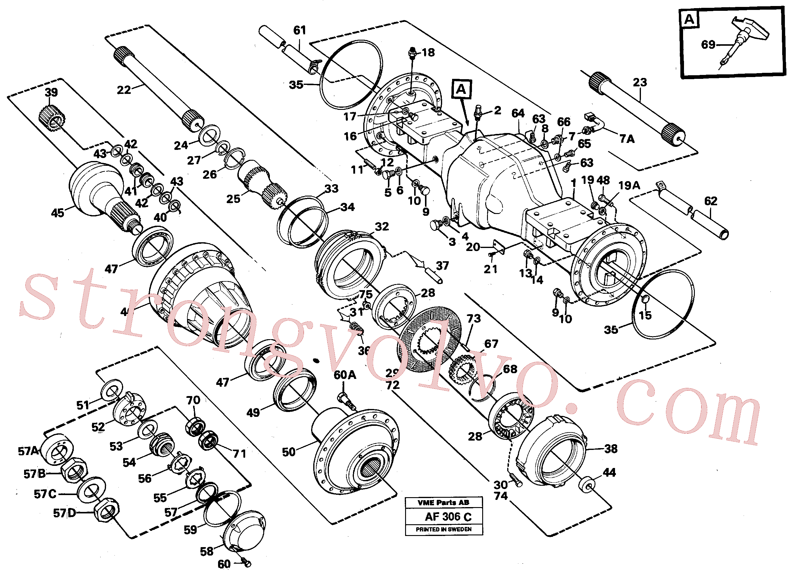 Volvo VOE11035350 Anel de vedação Volvo Acessórios para escavadeira