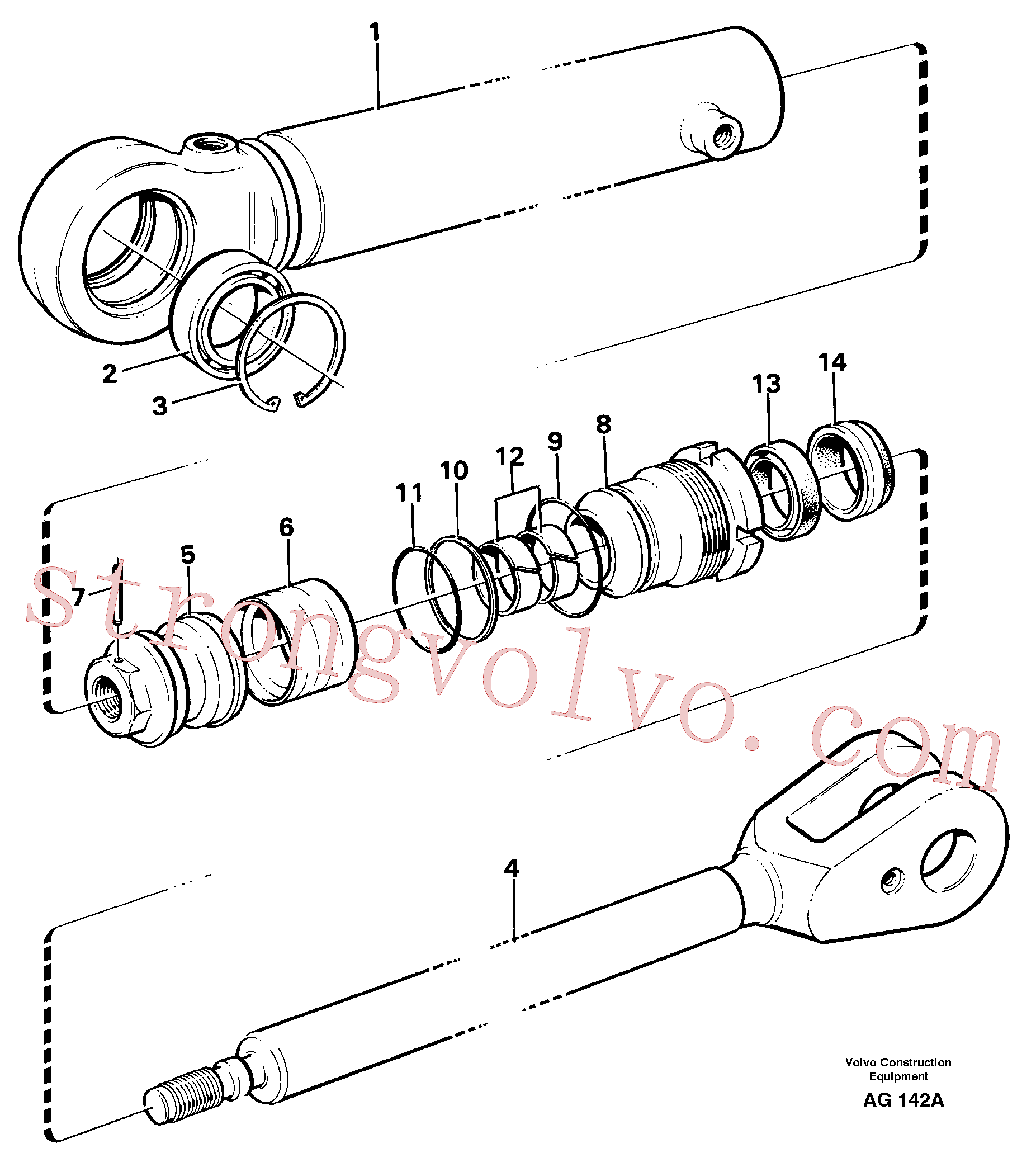 VOE4833006 Raspador Volvo escavadeira