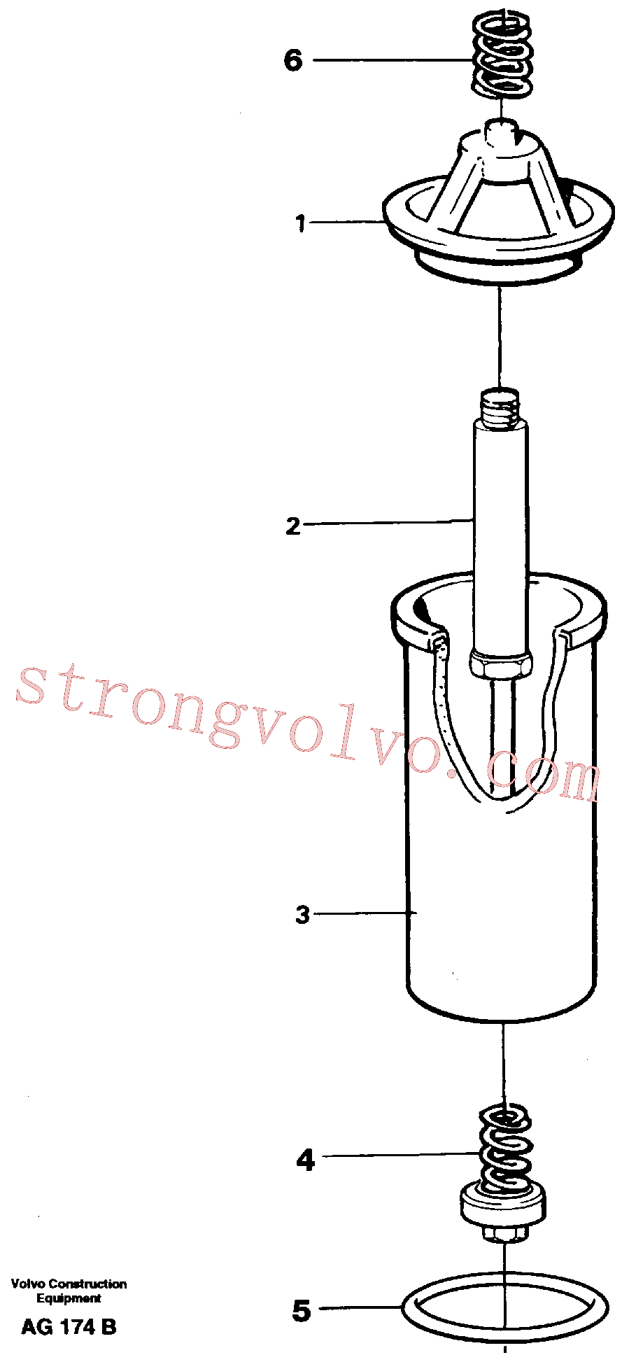 VOE6635976 Volvo Filtro de óleo(AG174B Montagem)