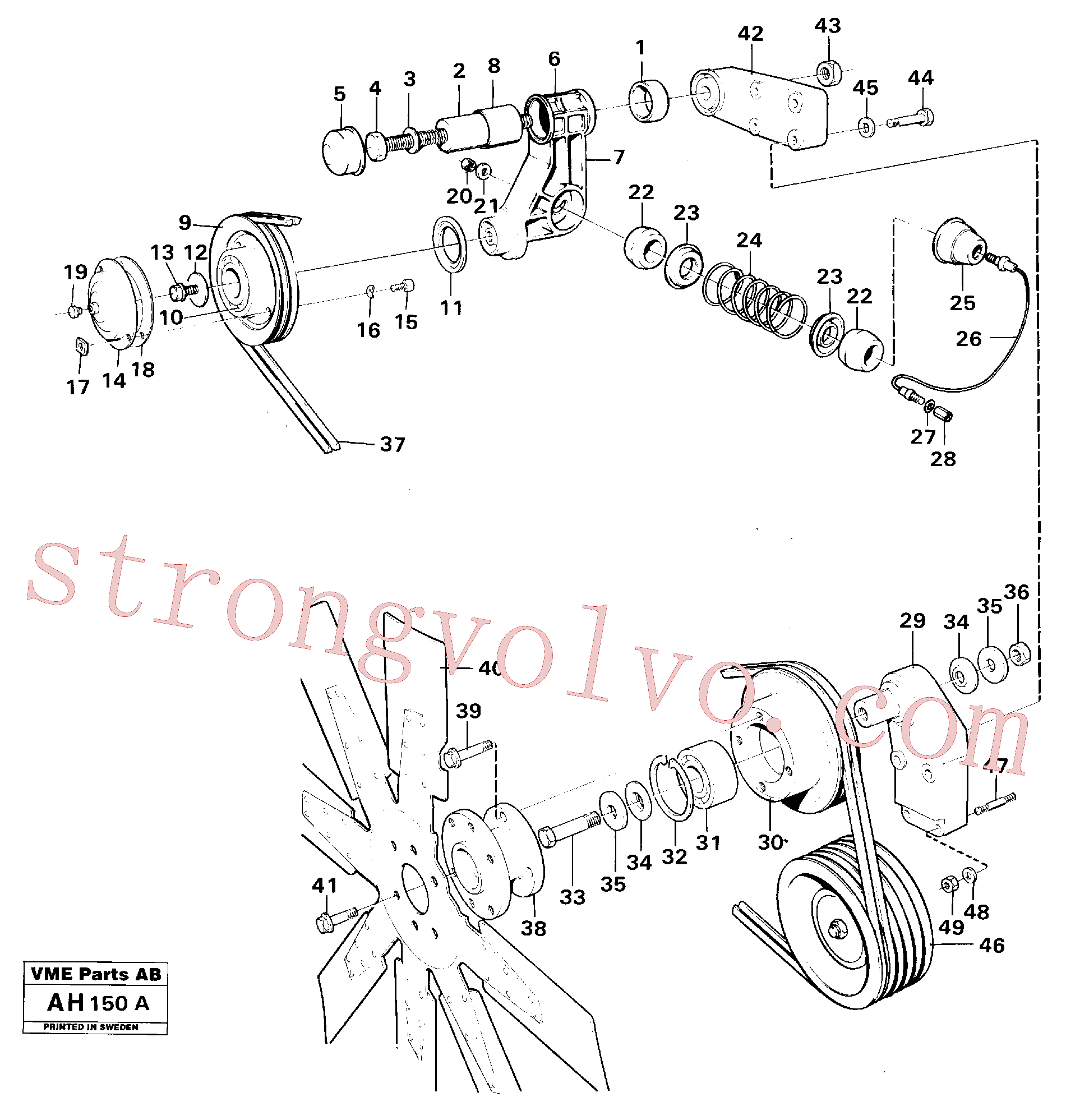 VOE11030642 Volvo Transmissão por correias(AH150A Montagem)
